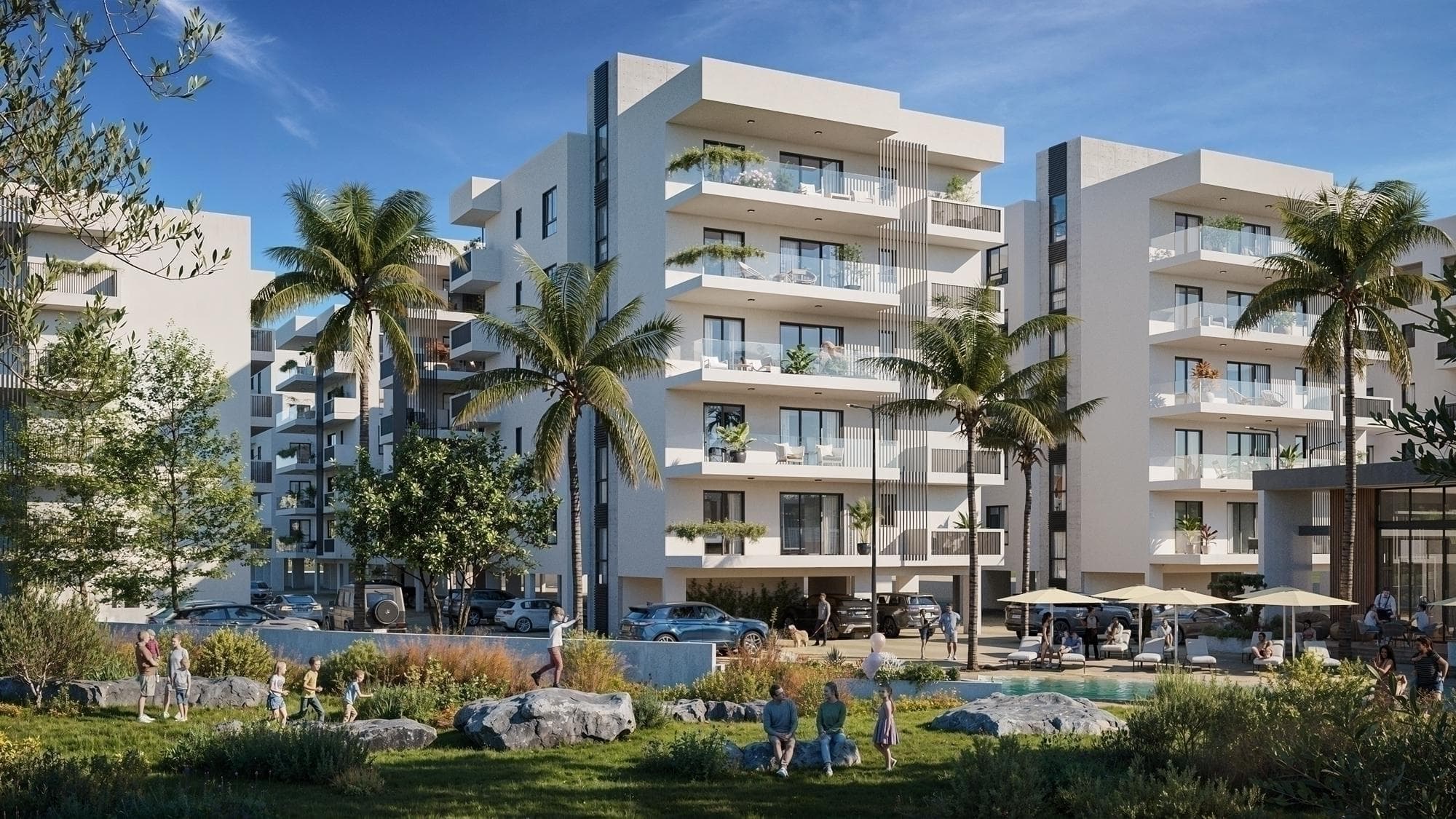 1-bedrooms apartments in Larnaca, Cyprus.