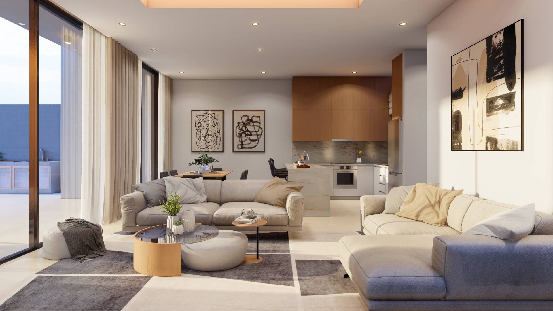 2-bedrooms apartments in Paphos, Cyprus.