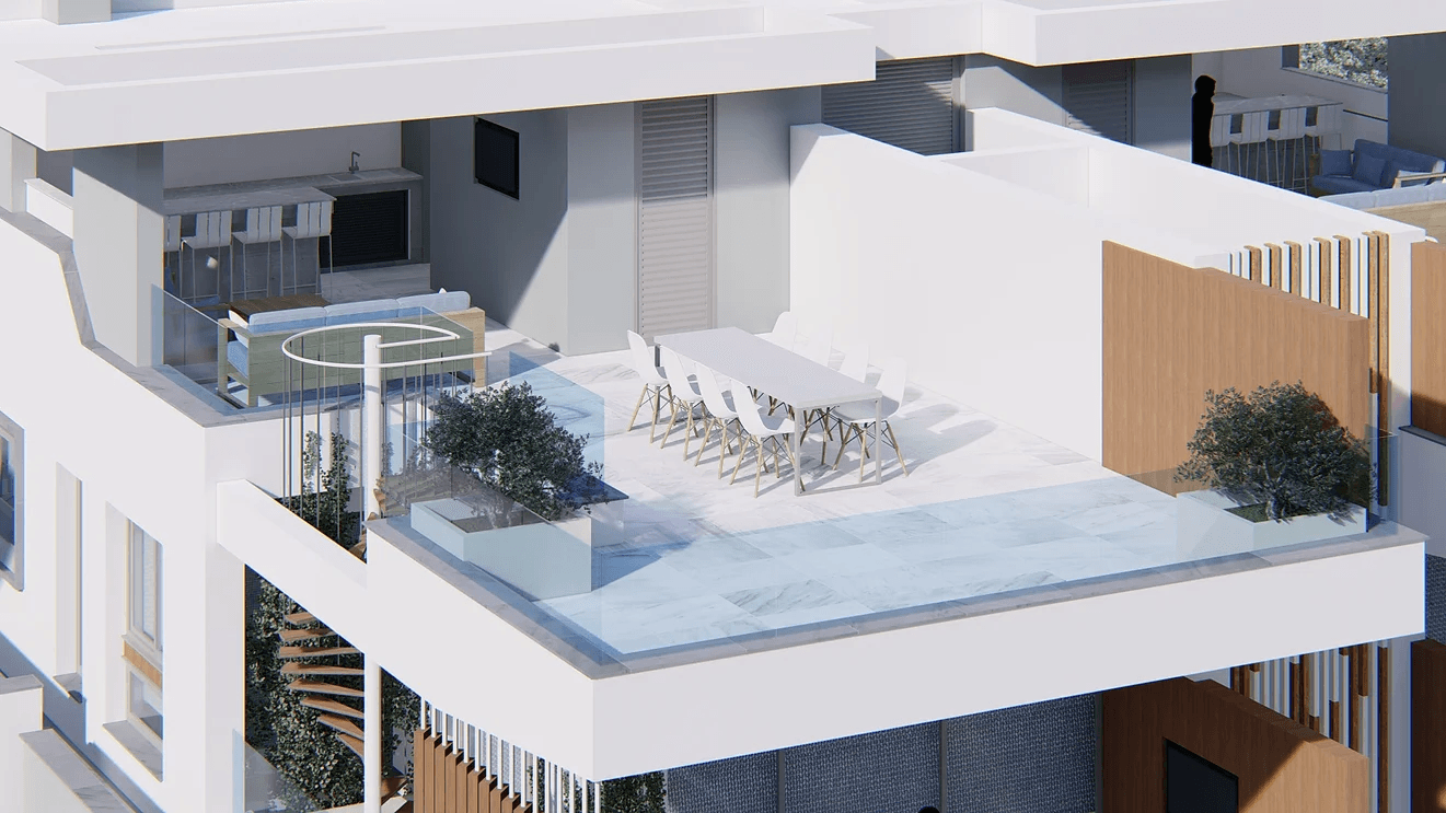 3-bedrooms apartments in Limassol, Cyprus.