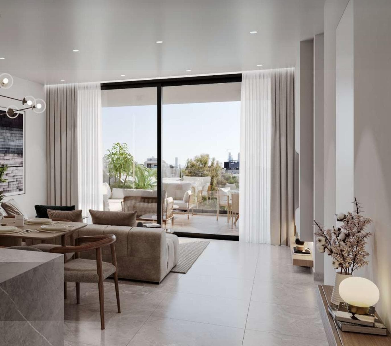 1-bedrooms apartments in Limassol, Cyprus.