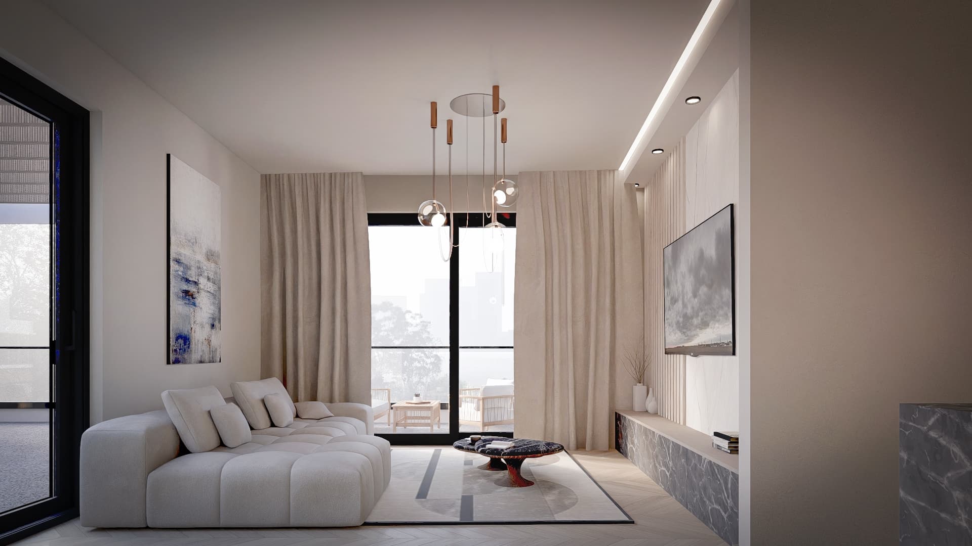 3-bedrooms apartments in Limassol, Cyprus.