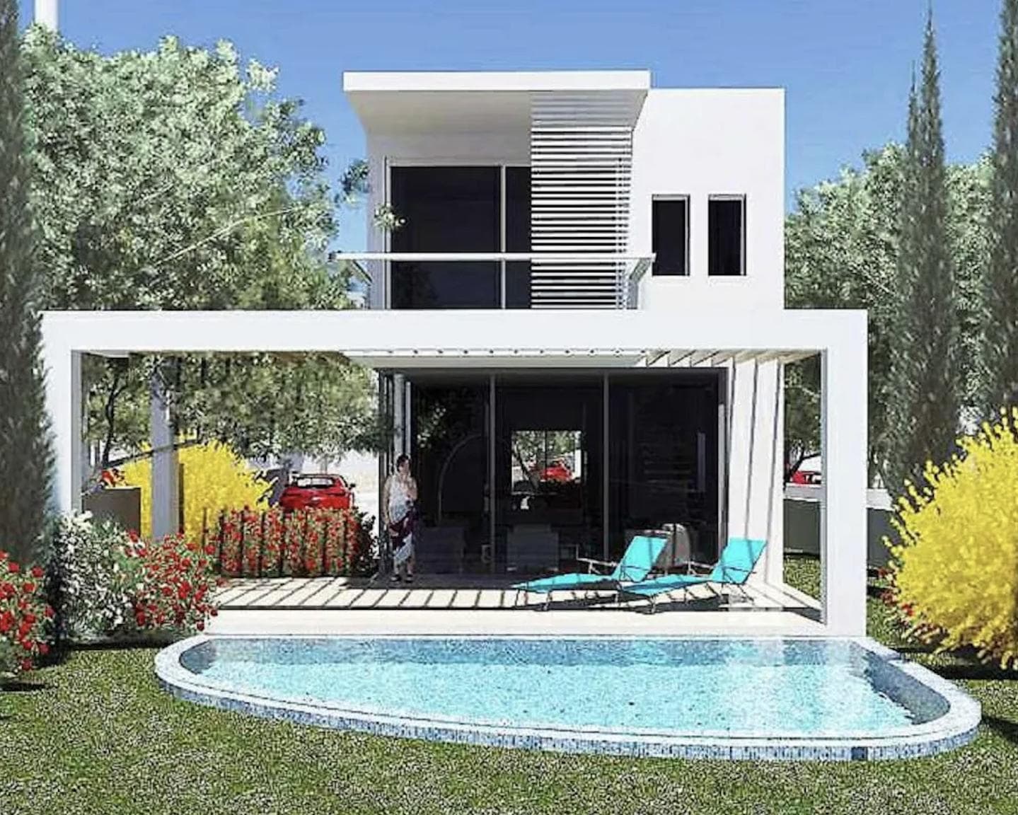 3-bedrooms house in Paphos, Cyprus.