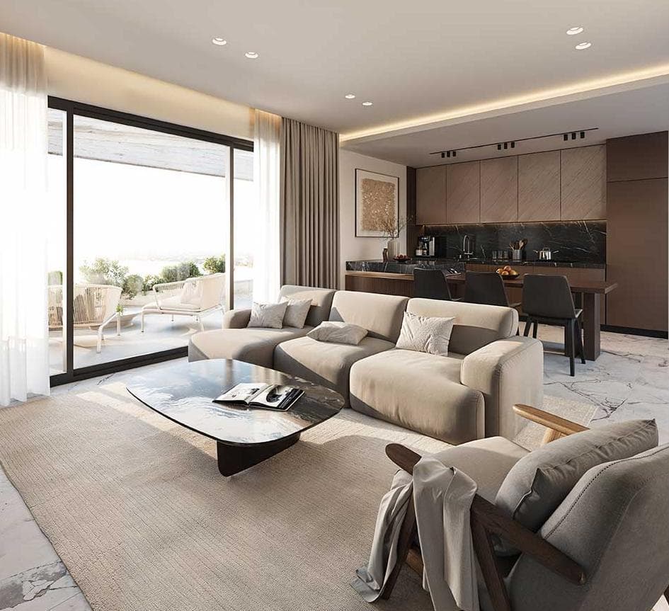 2-bedrooms apartments in Nicosia, Cyprus.