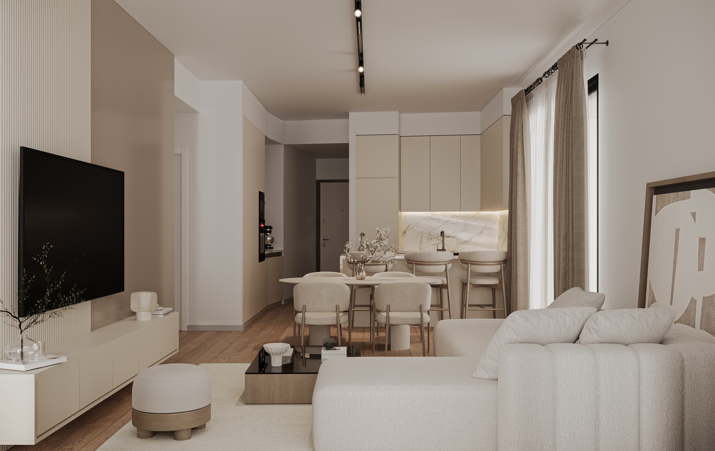 1-bedrooms apartments in Limassol, Cyprus.