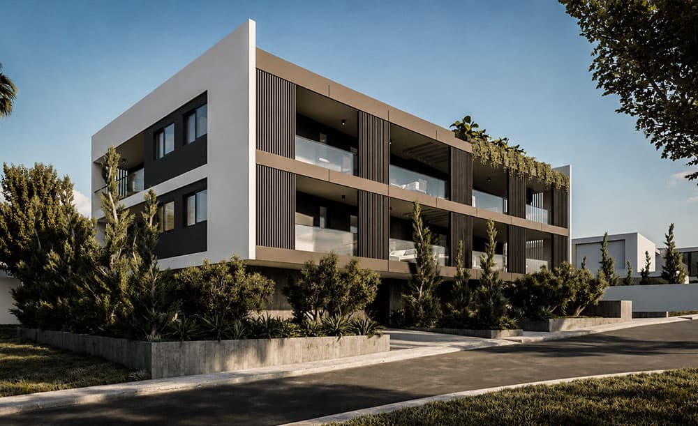 2-bedrooms apartments in Nicosia, Cyprus.