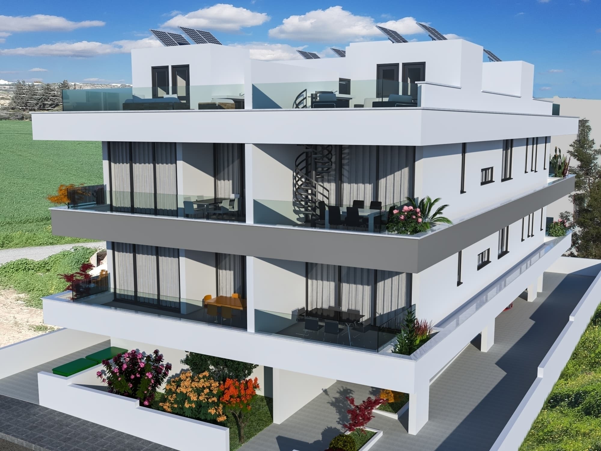 2-bedrooms apartments in Larnaca, Cyprus.