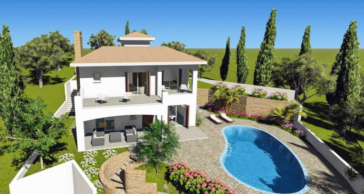 4-bedrooms house in Paphos, Cyprus.