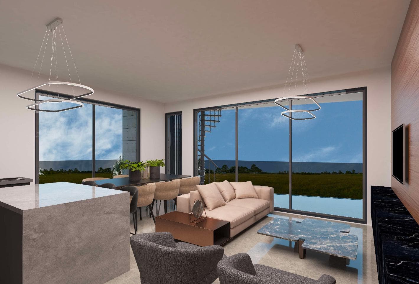 2-bedrooms apartments in Larnaca, Cyprus.