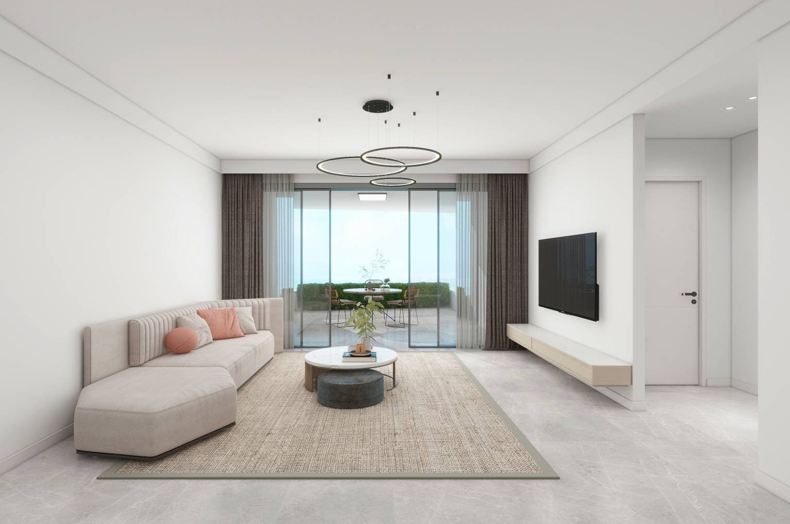 2-bedrooms apartments in Nicosia, Cyprus.
