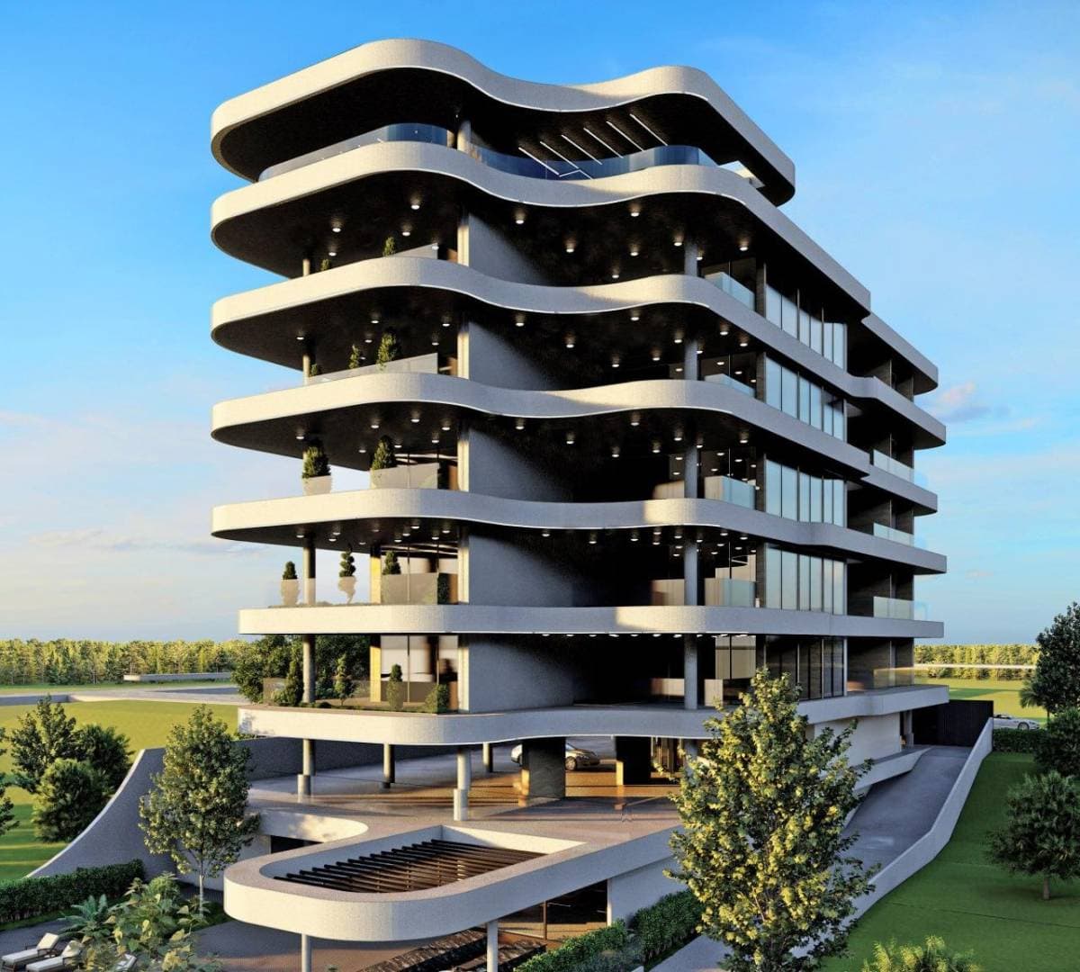 2-bedrooms apartments in Limassol, Cyprus.