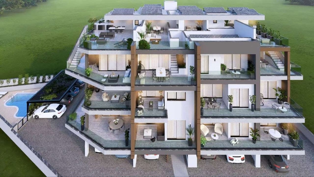 2-bedrooms apartments in Limassol, Cyprus.