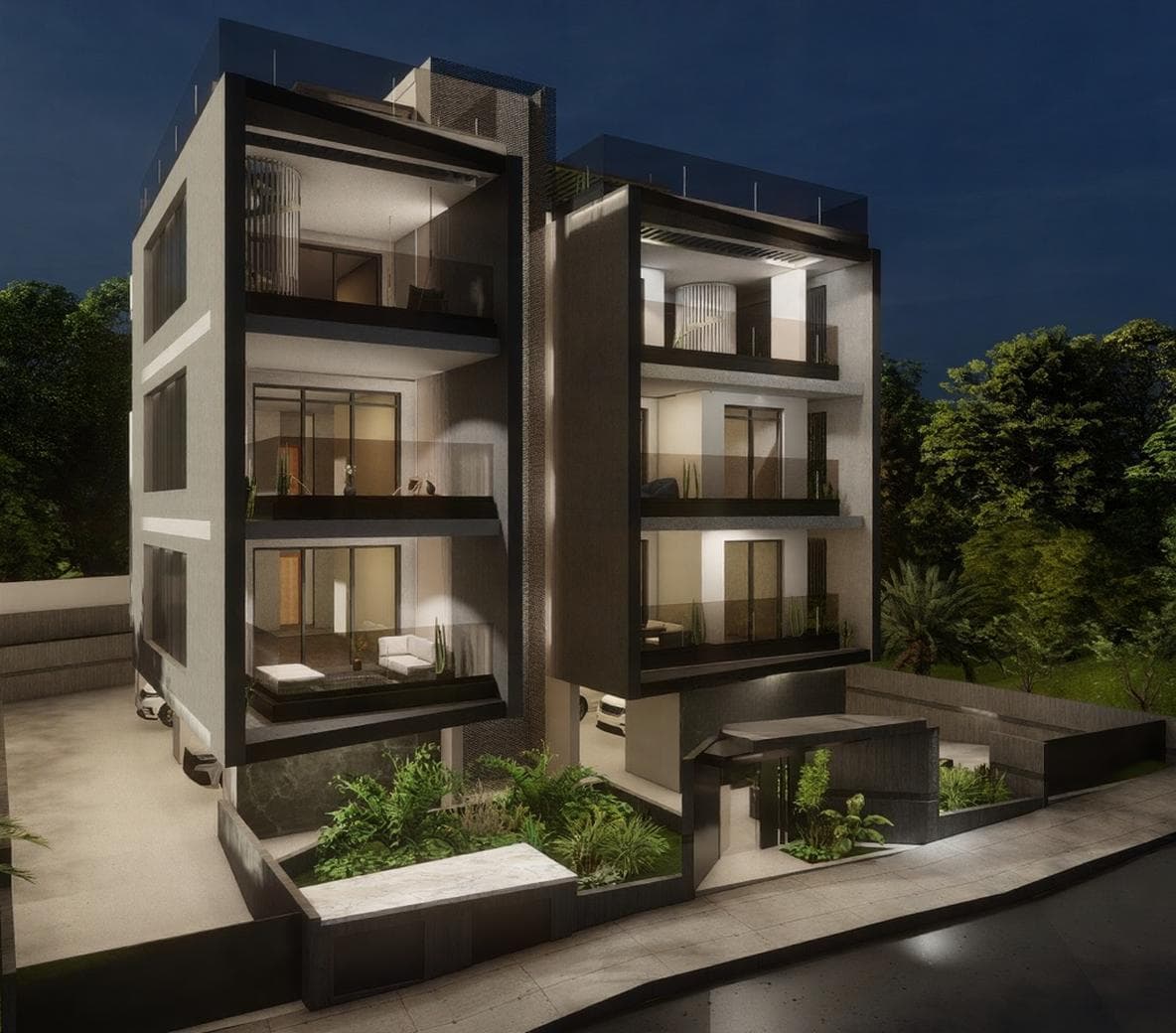 2-bedrooms apartments in Limassol, Cyprus.