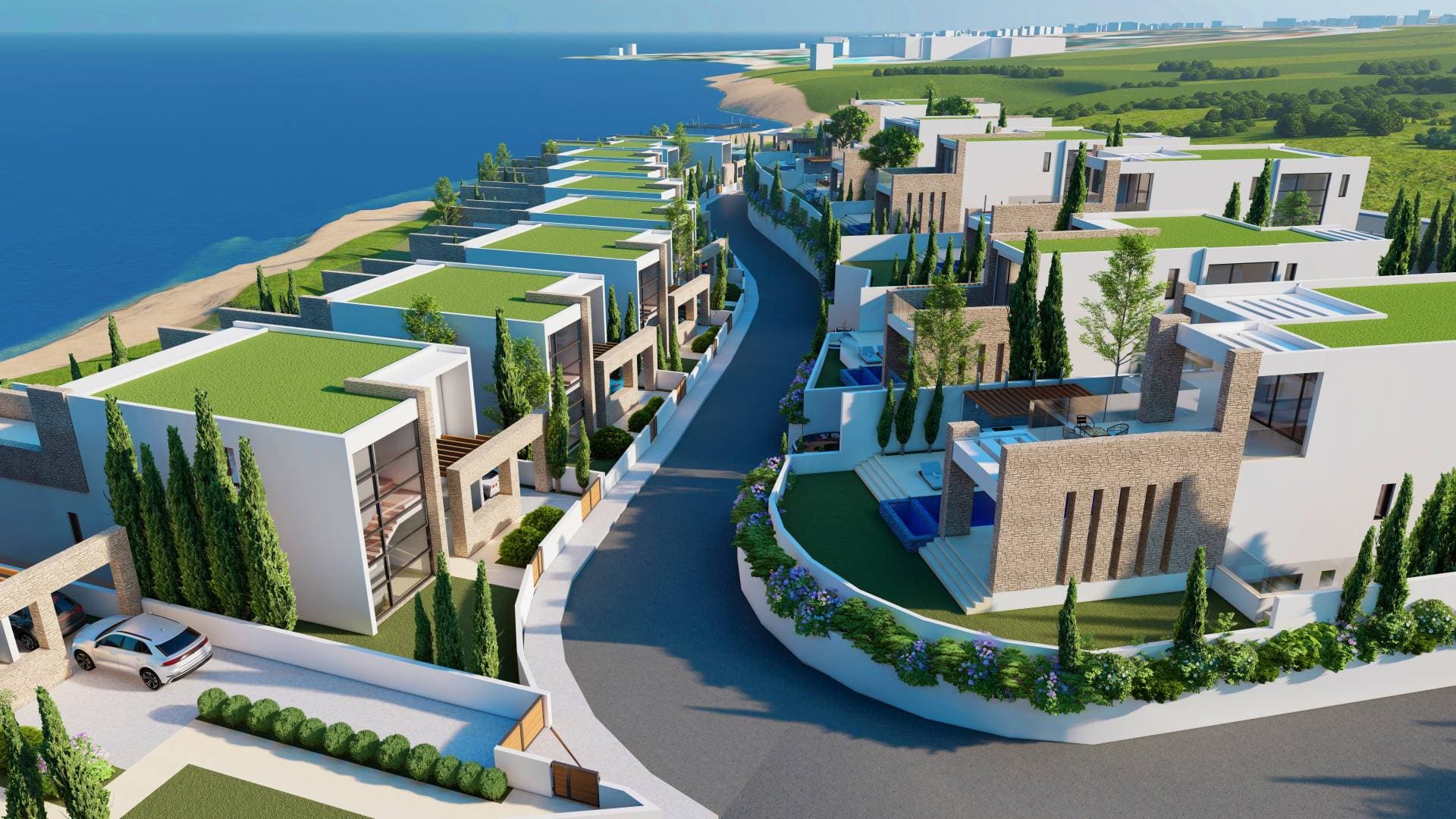2-bedrooms apartments in Paphos, Cyprus.