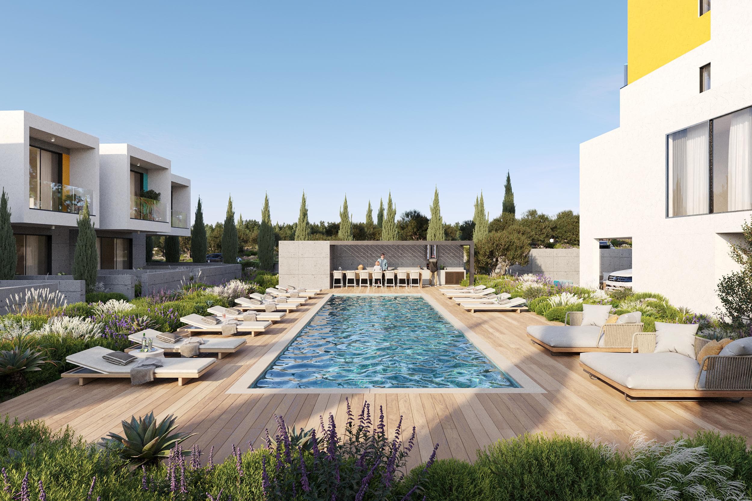 2-bedrooms apartments in Paphos, Cyprus.