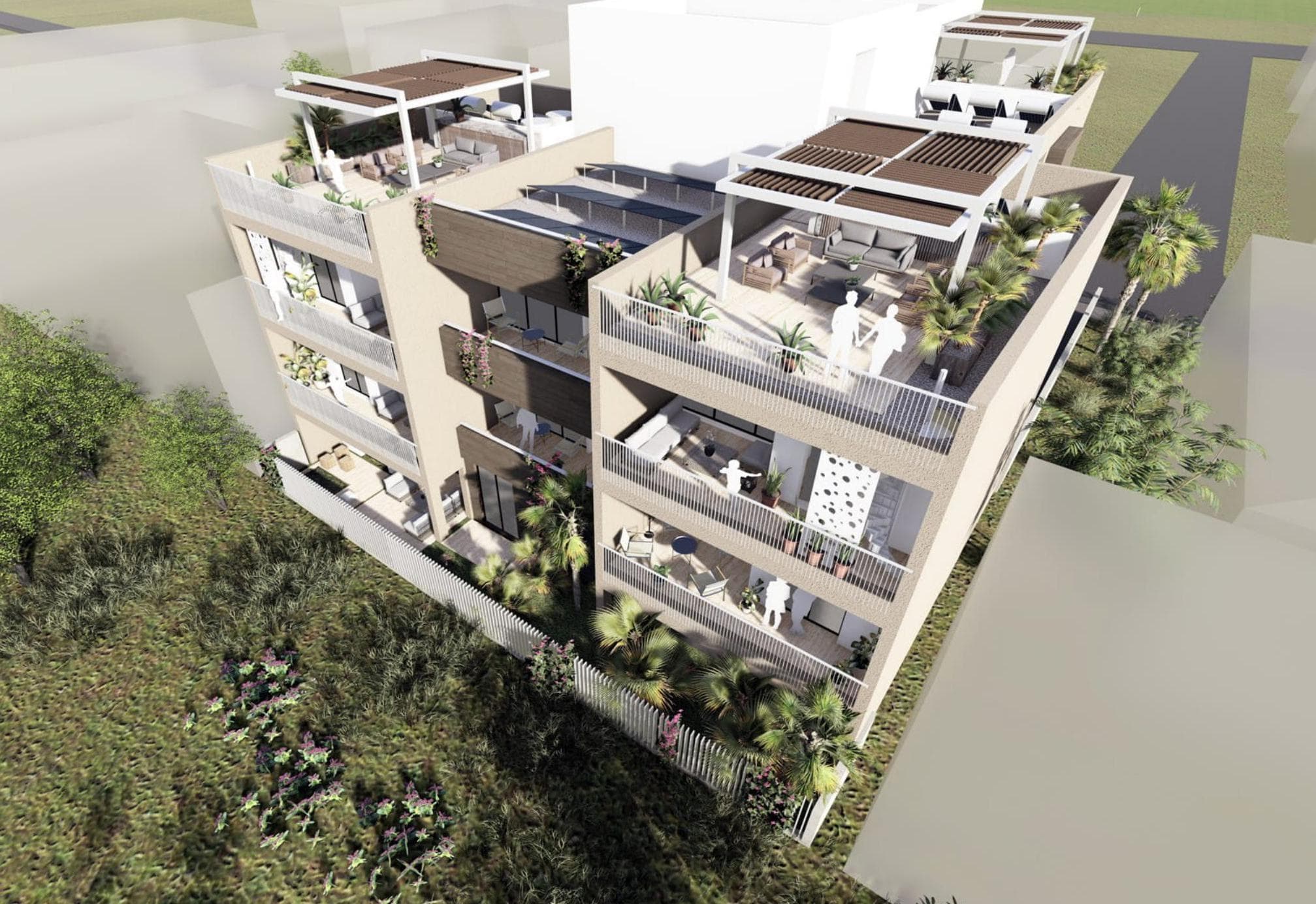 2-bedrooms apartments in Larnaca, Cyprus.