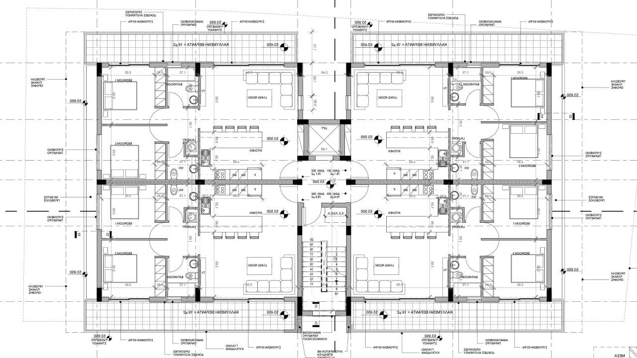 2-bedrooms building in Limassol, Cyprus.