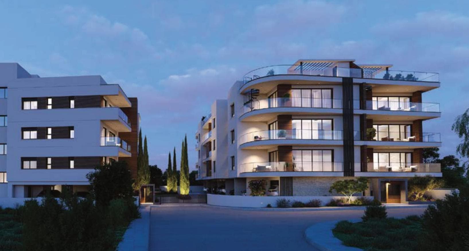 2-bedrooms apartments in Limassol, Cyprus.
