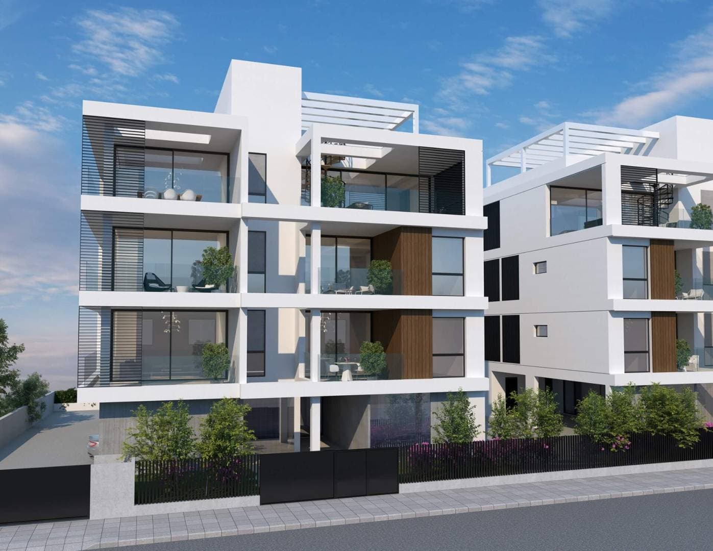 2-bedrooms apartments in Nicosia, Cyprus.