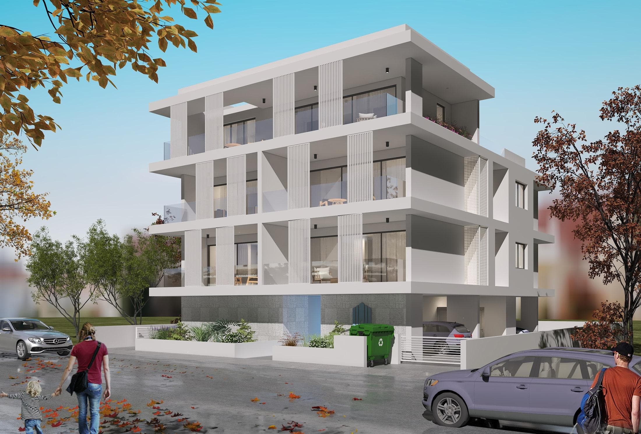 3-bedrooms apartments in Nicosia, Cyprus.