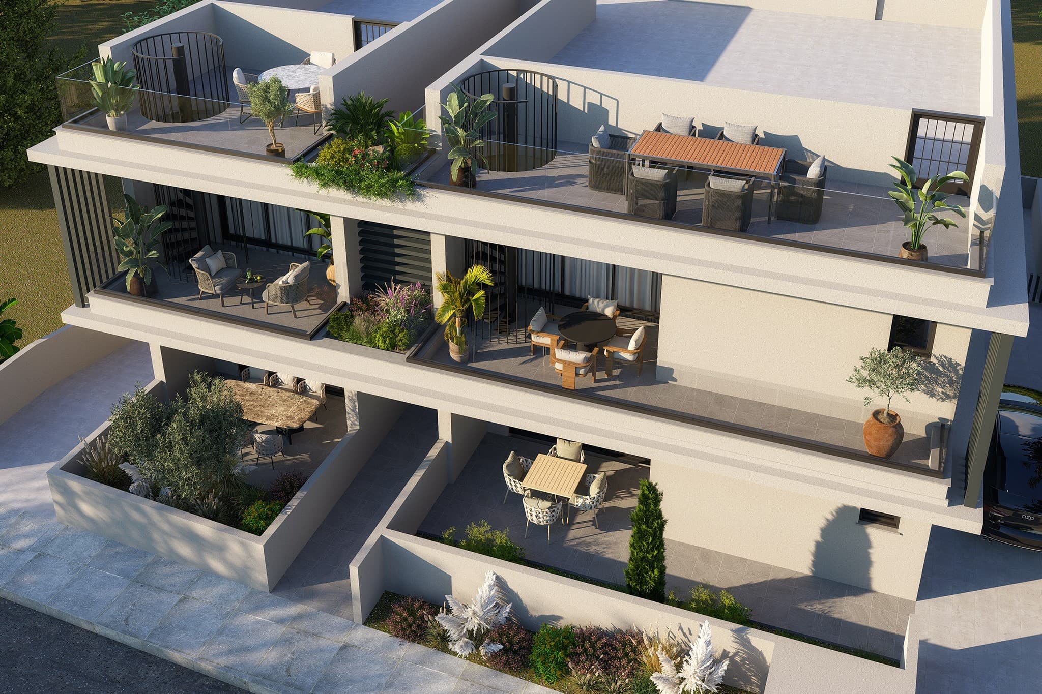 2-bedrooms apartments in Nicosia, Cyprus.