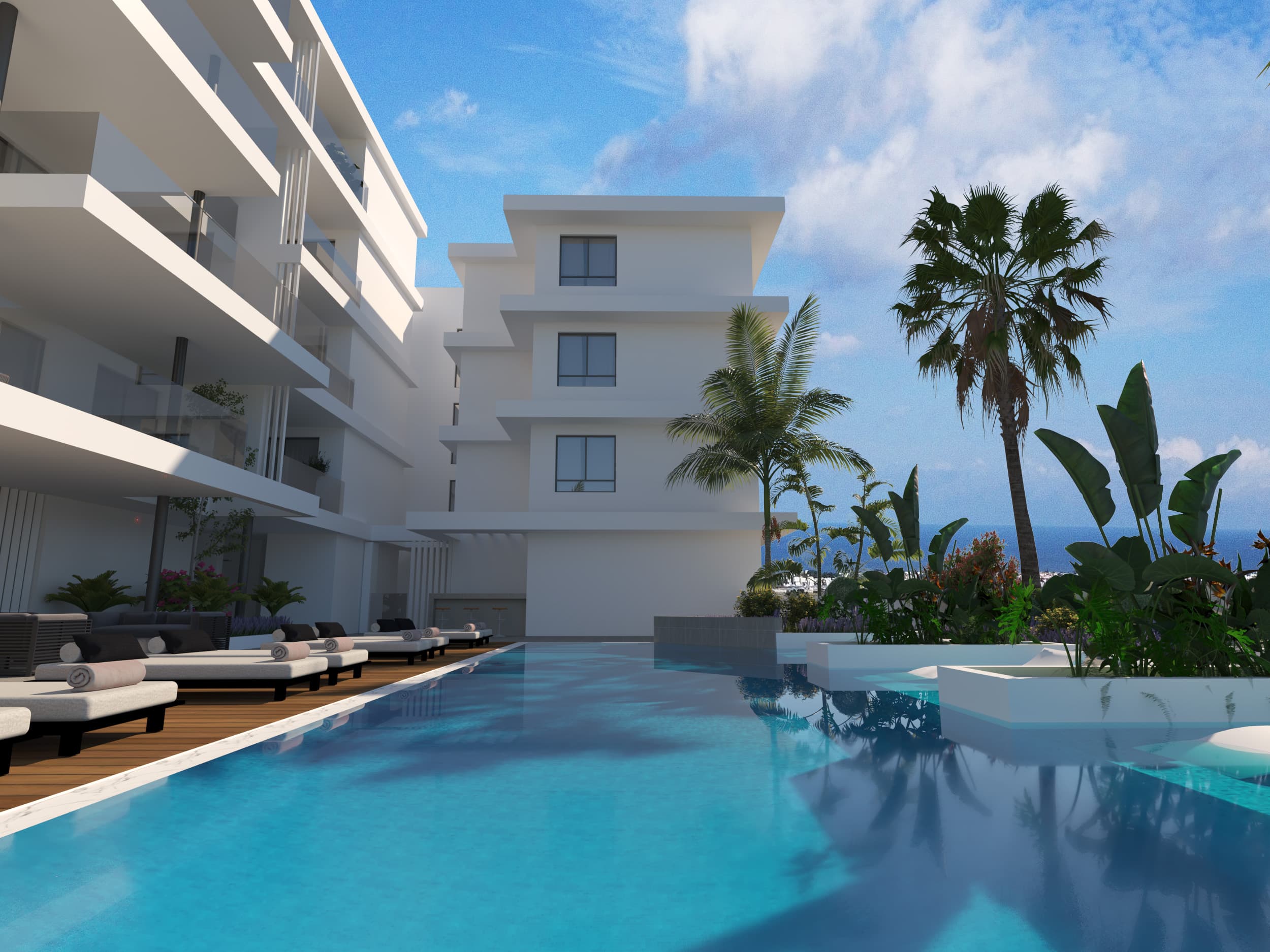 2-bedrooms apartments in Famagusta, Cyprus.