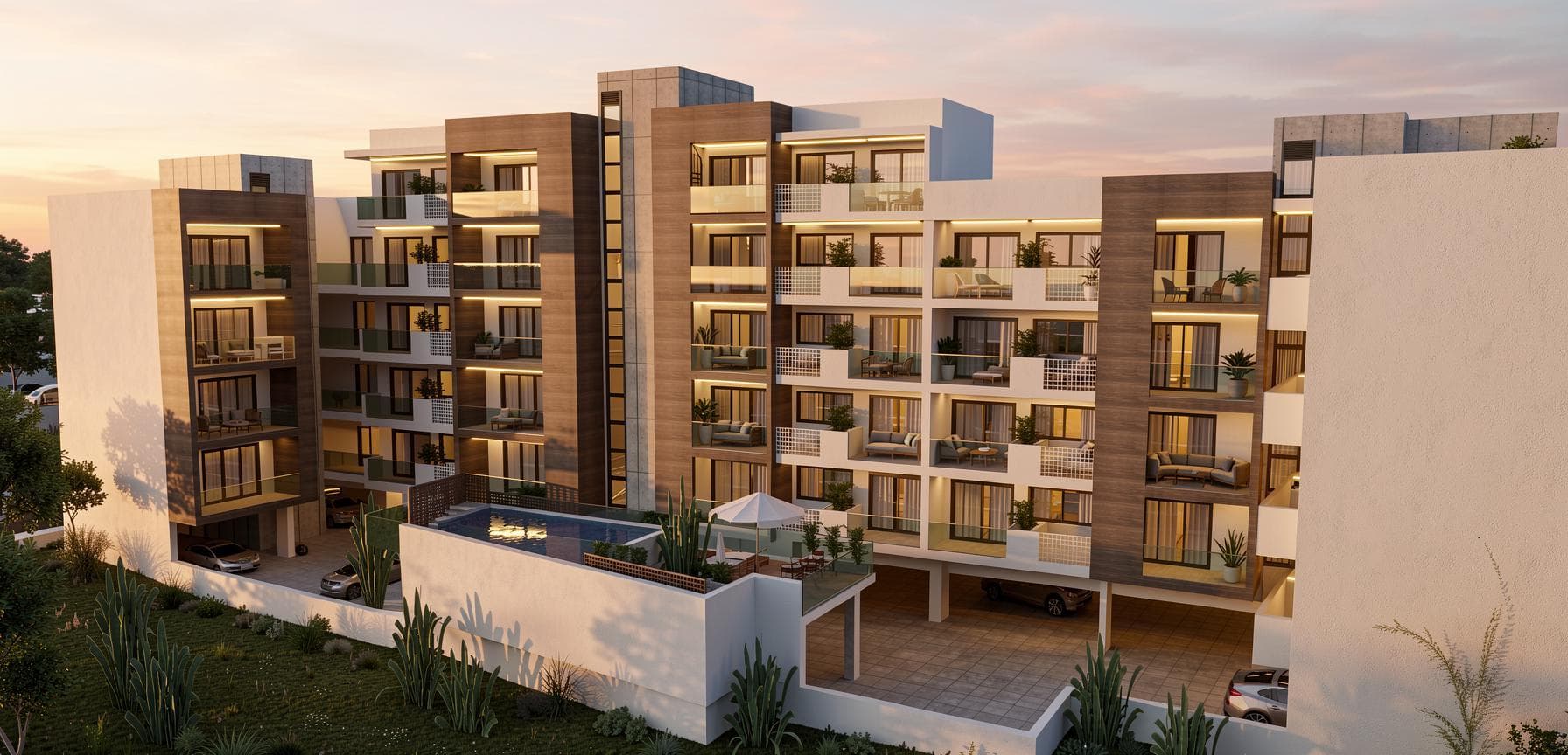 1-bedrooms apartments in Larnaca, Cyprus.