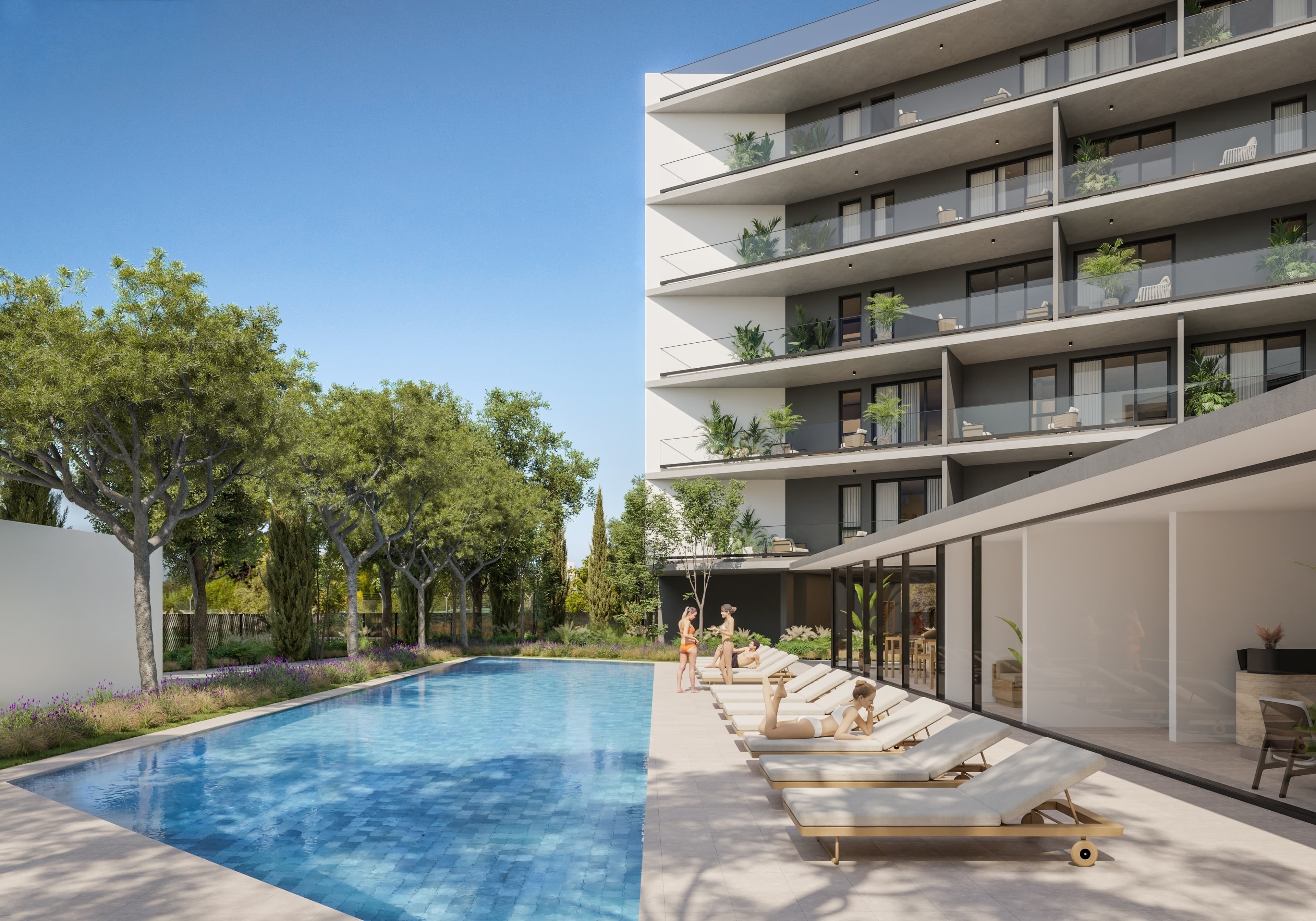 1-bedrooms apartments in Limassol, Cyprus.