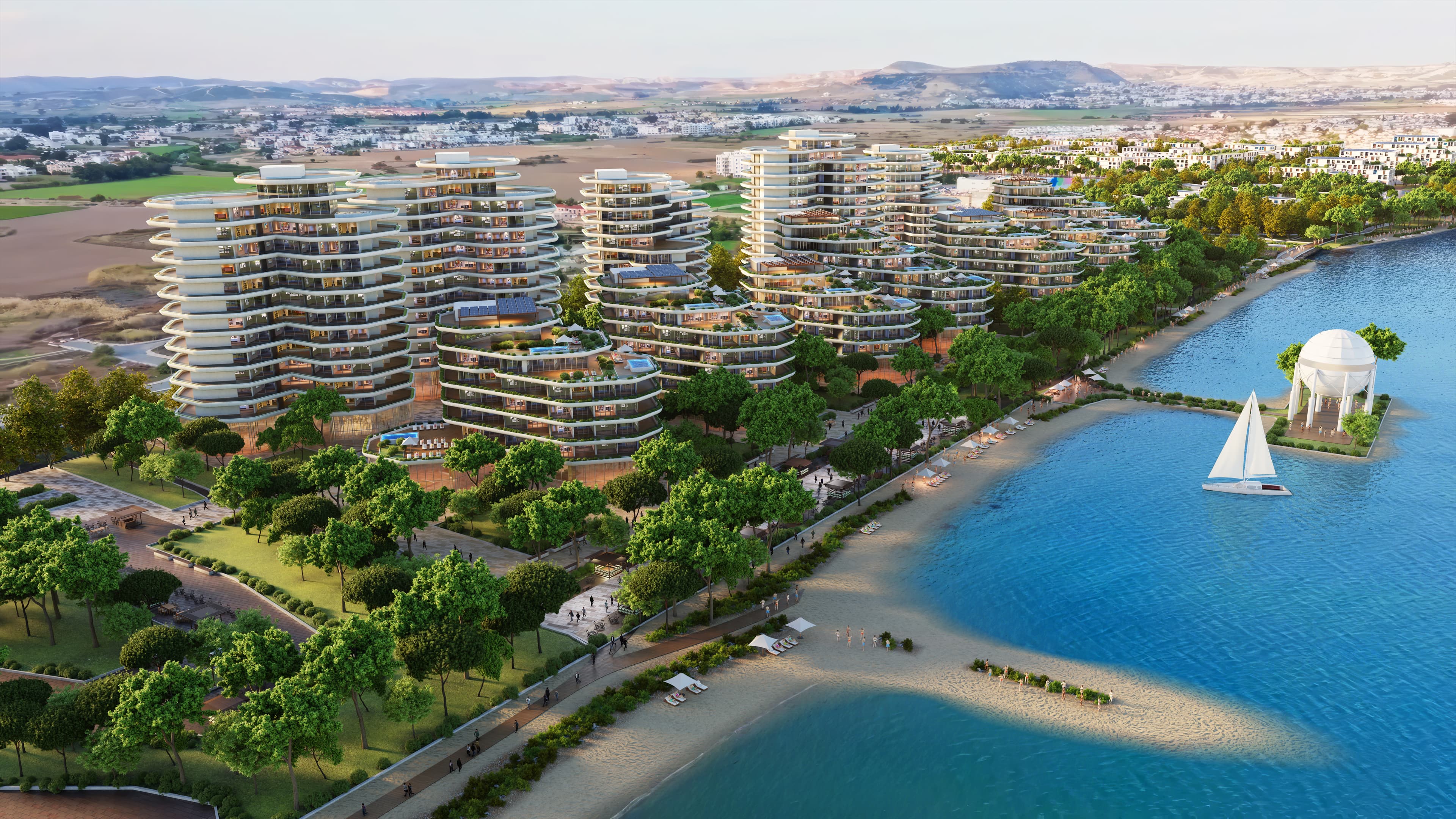 1-bedrooms apartments in Larnaca, Cyprus.