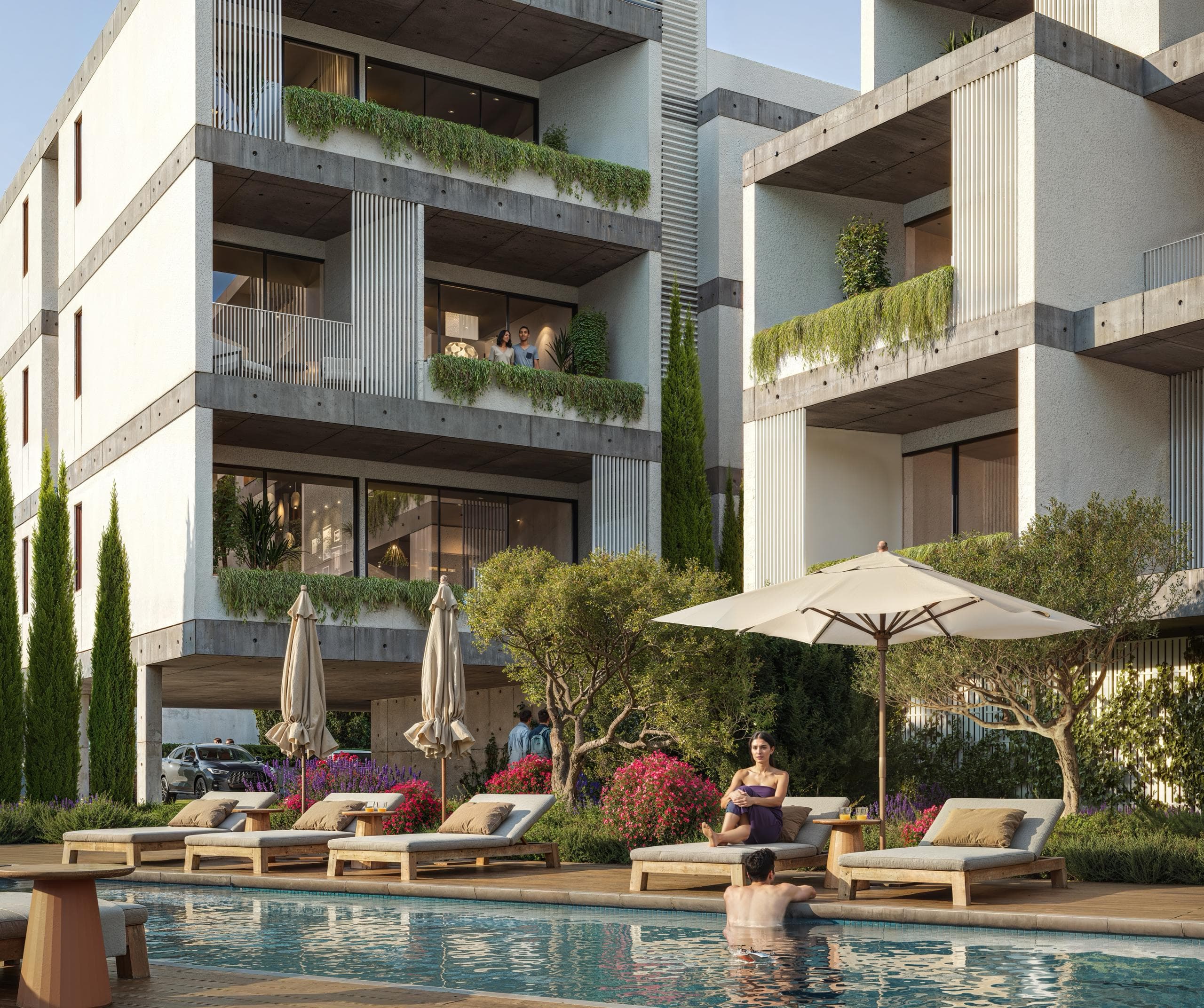 2-bedrooms apartments in Paphos, Cyprus.