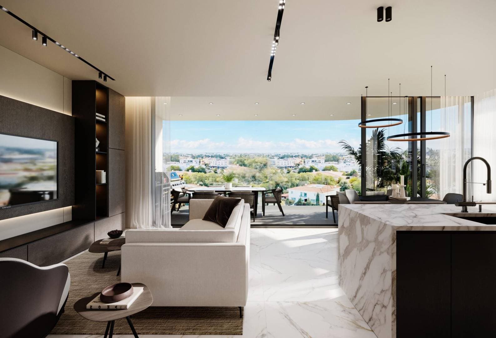3-bedrooms apartments in Nicosia, Cyprus.