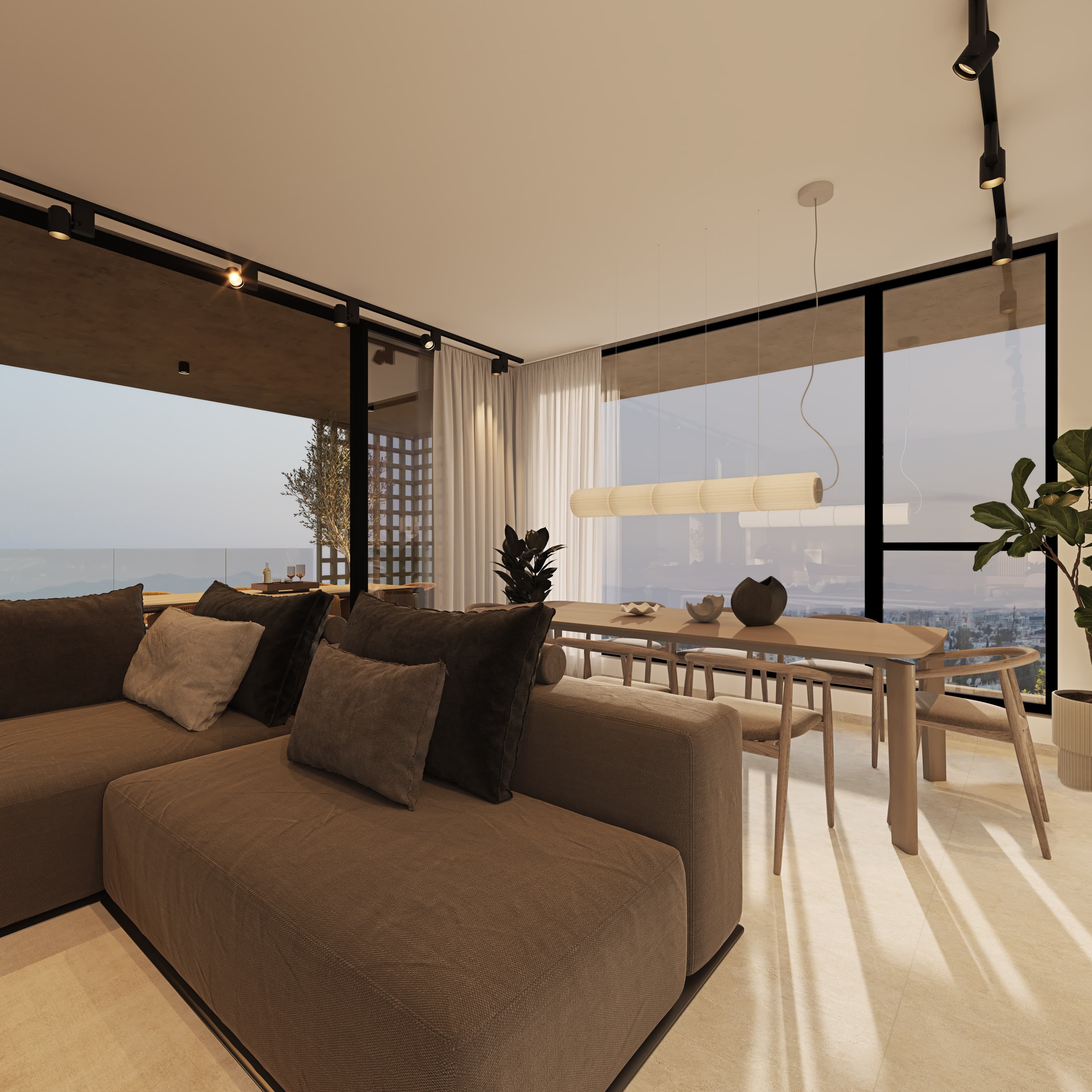3-bedrooms apartments in Nicosia, Cyprus.