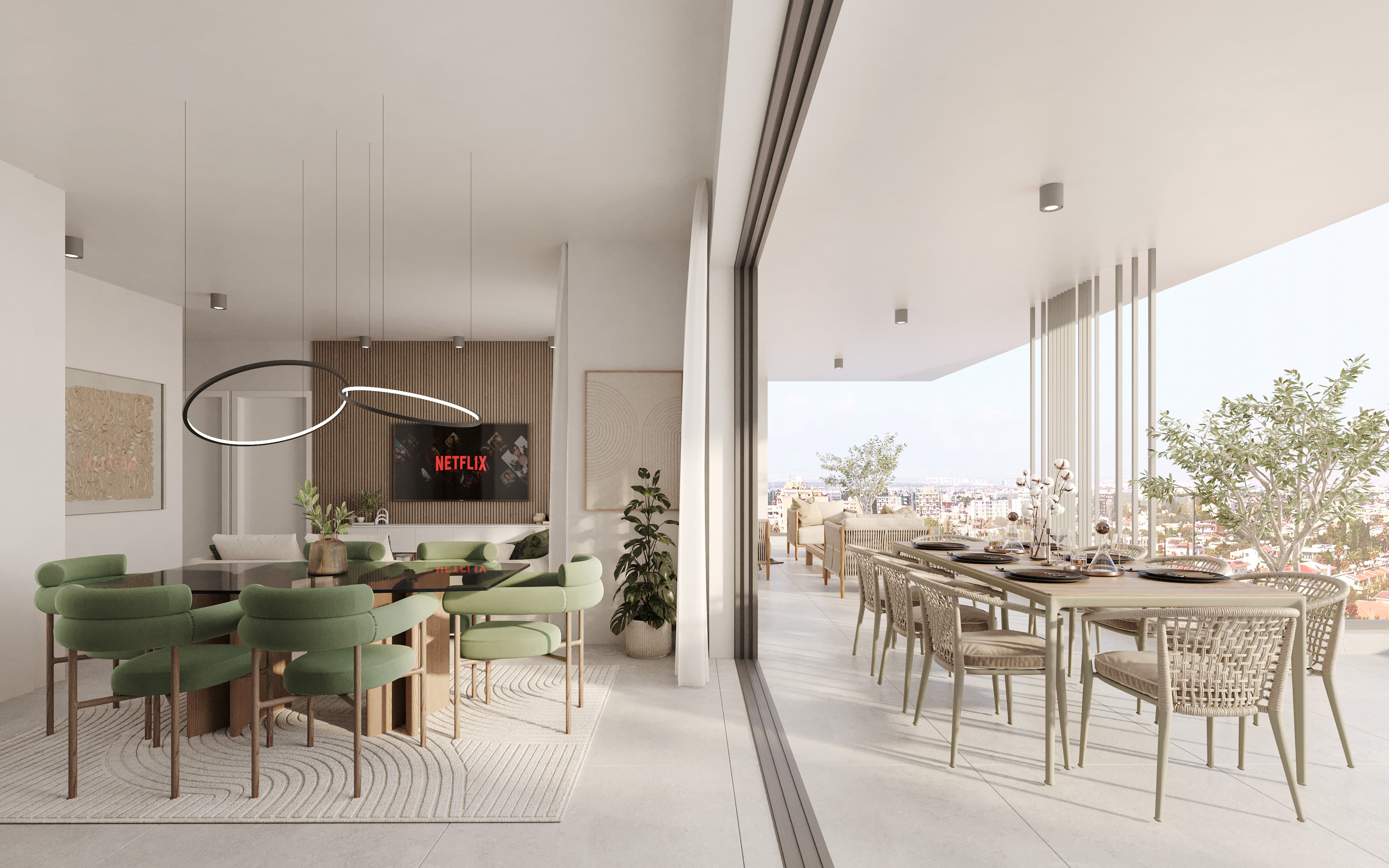 2-bedrooms apartments in Nicosia, Cyprus.