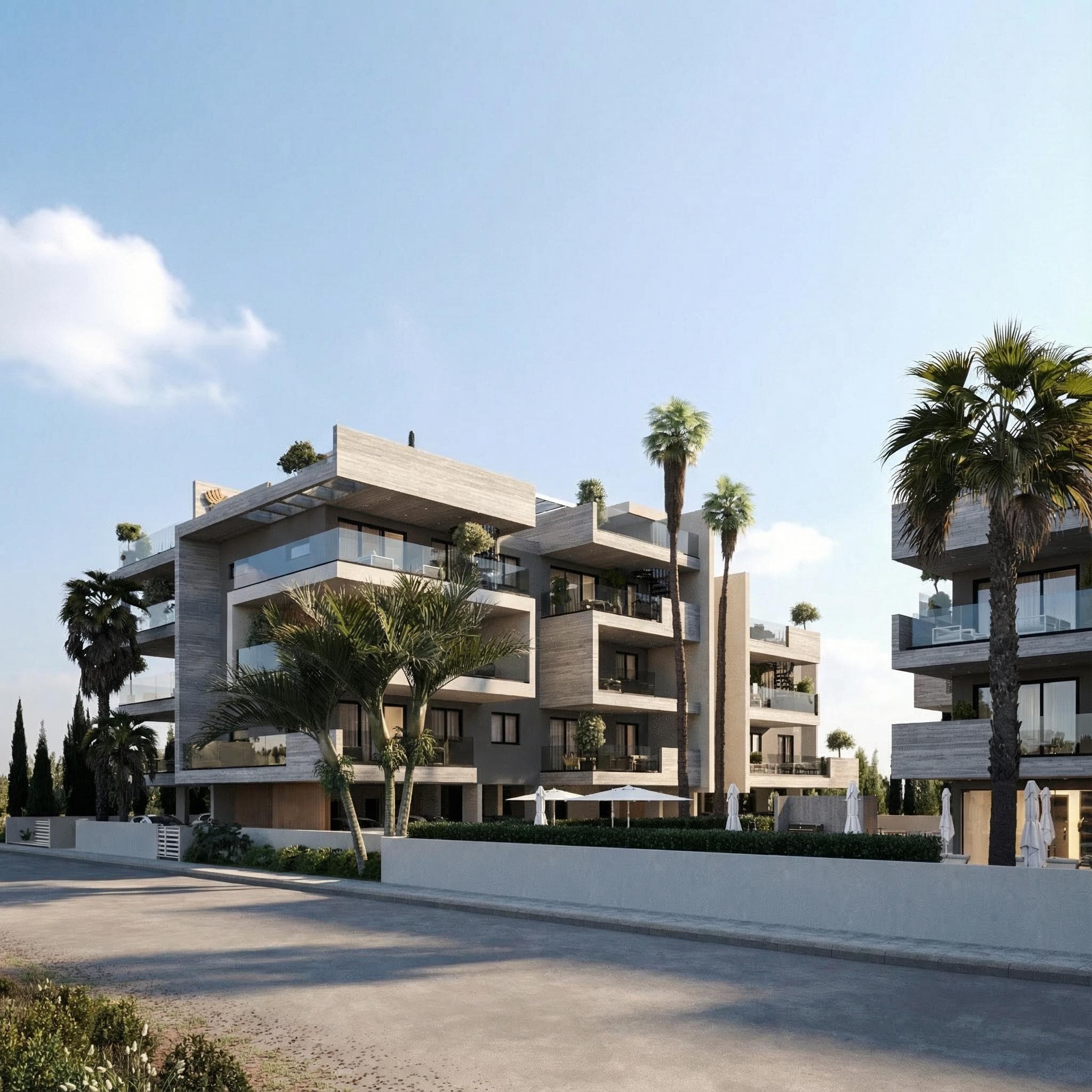 1-bedrooms apartments in Larnaca, Cyprus.