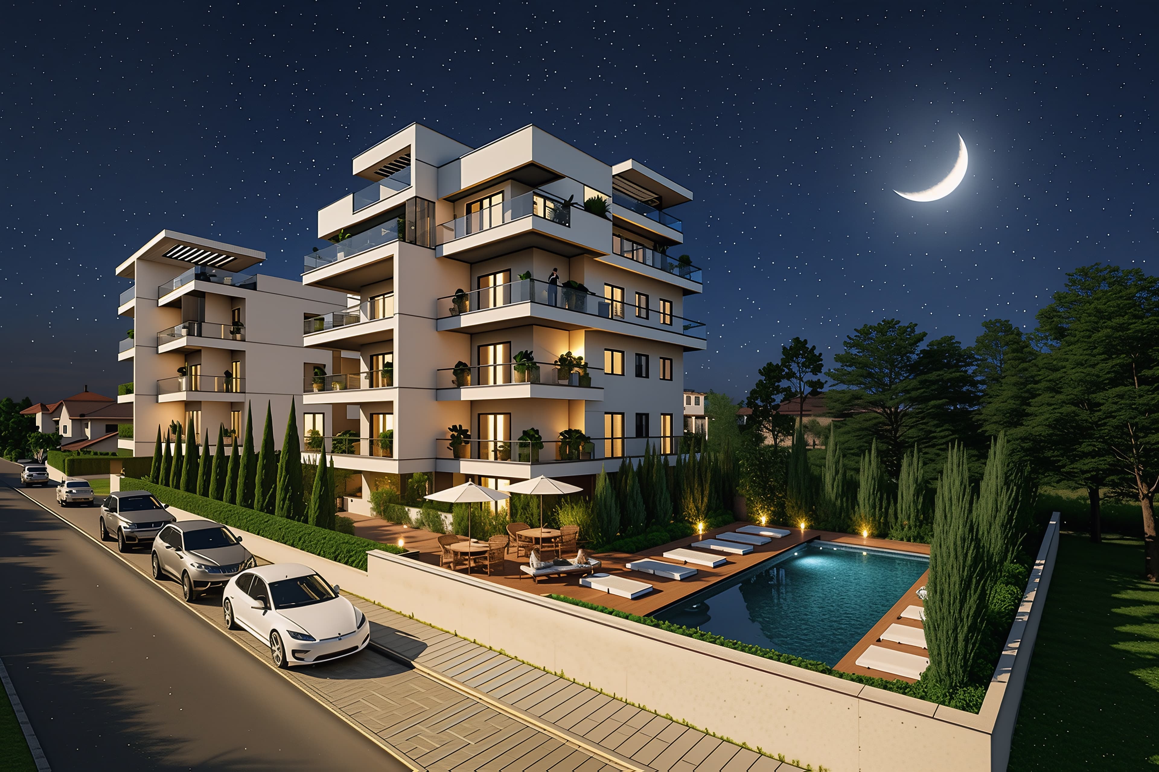 2-bedrooms apartments in Limassol, Cyprus.