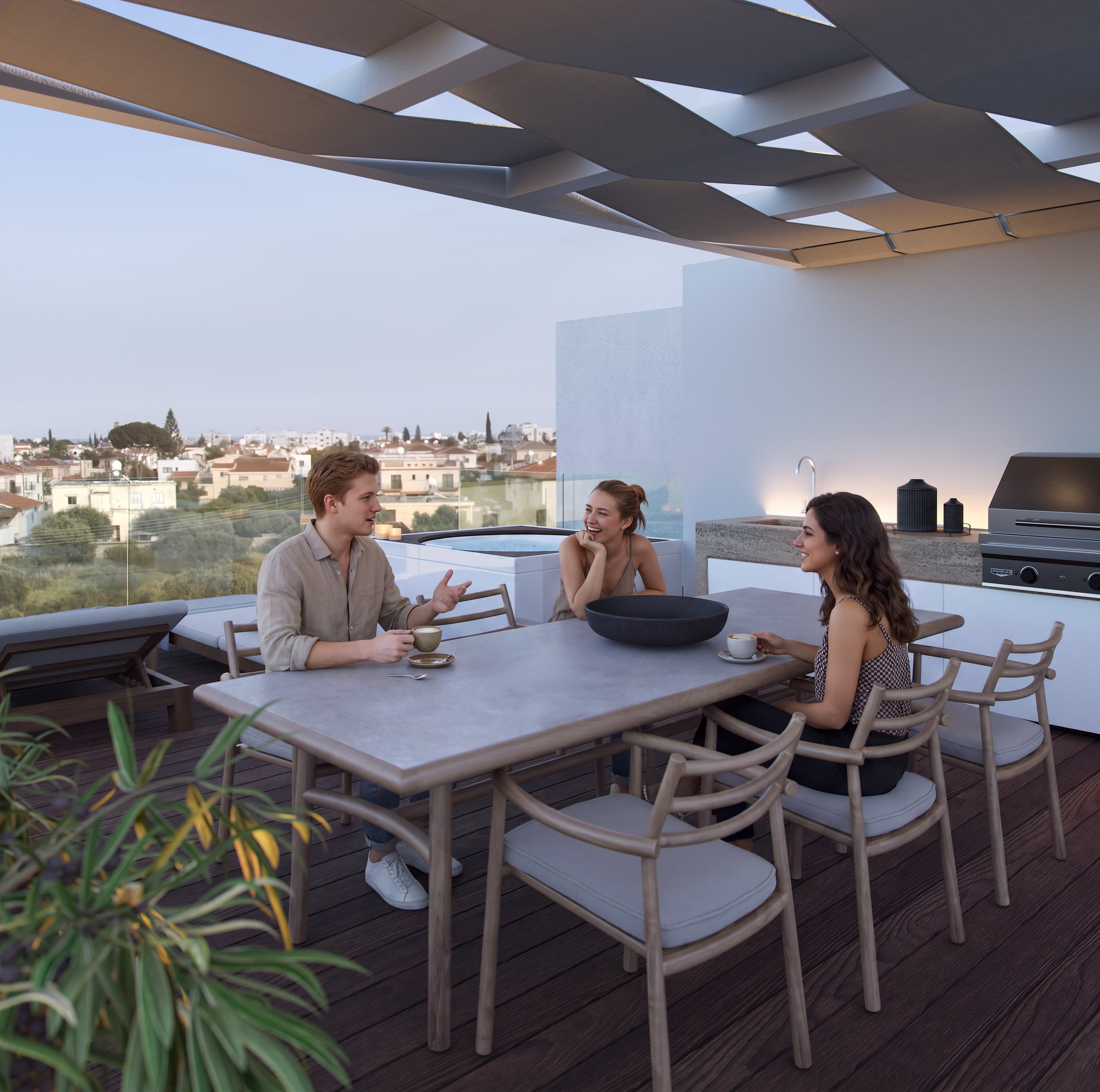 2-bedrooms apartments in Larnaca, Cyprus.