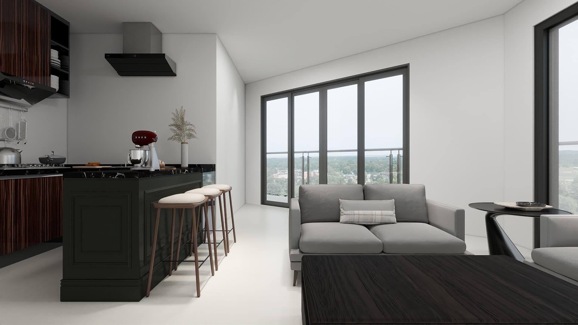 2-bedrooms apartments in Limassol, Cyprus.