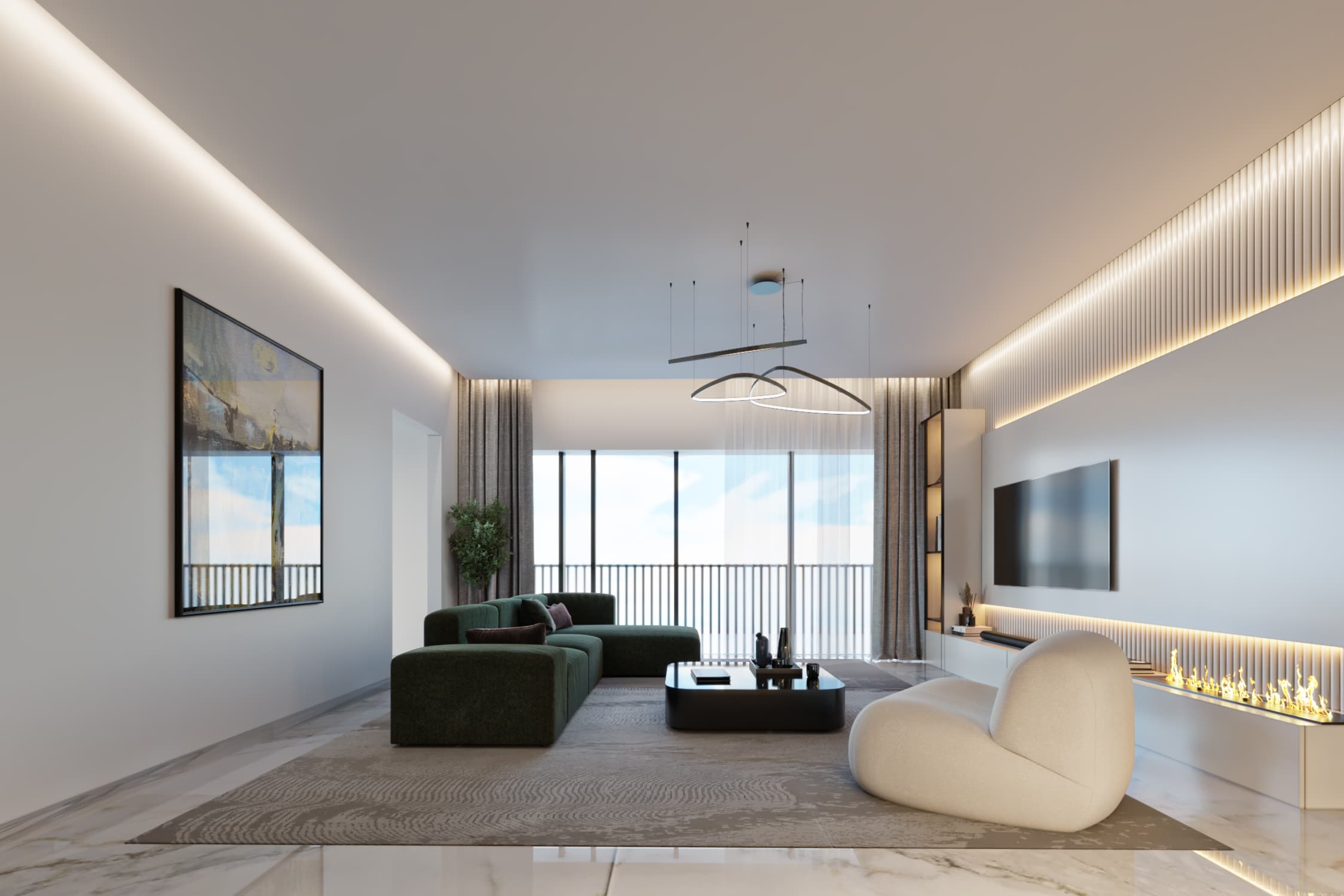 3-bedrooms apartments in Larnaca, Cyprus.