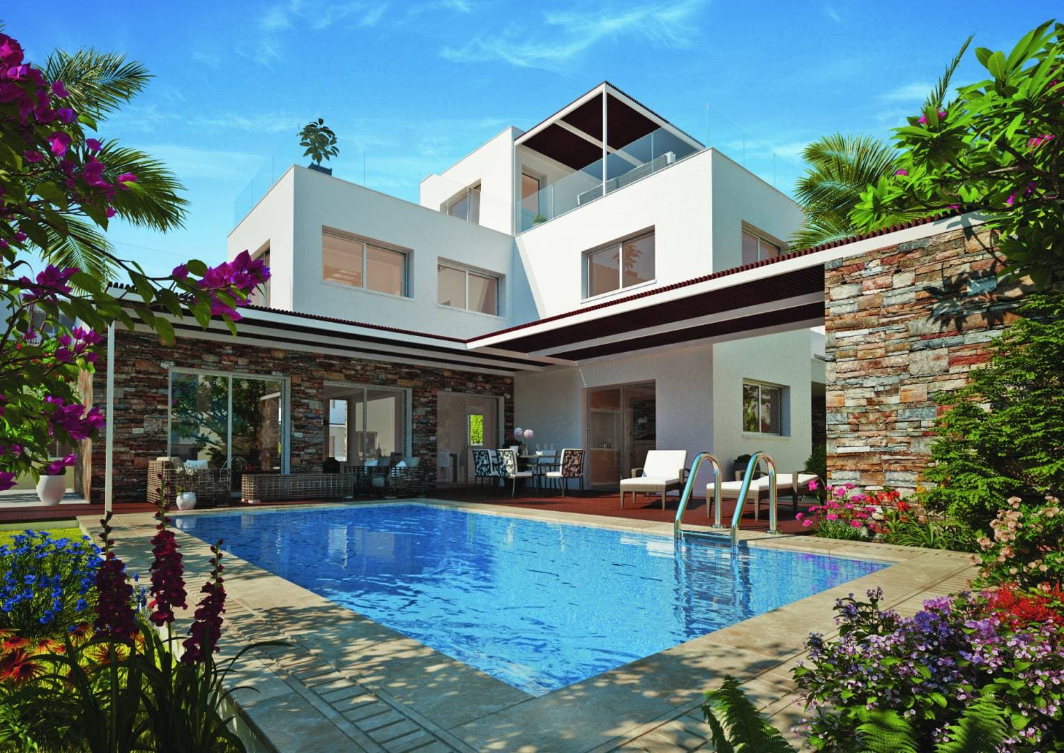 4-bedrooms house in Paphos, Cyprus.