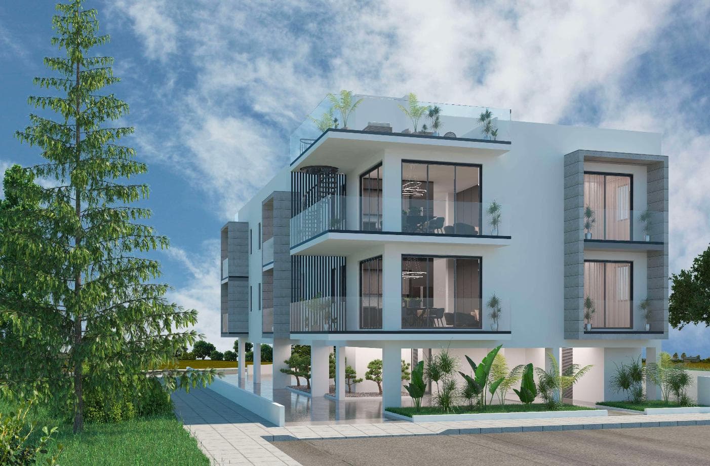 2-bedrooms apartments in Larnaca, Cyprus.
