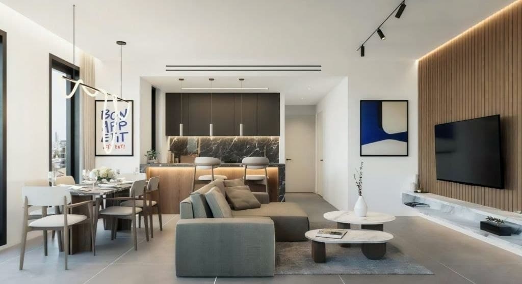 2-bedrooms apartments in Limassol, Cyprus.