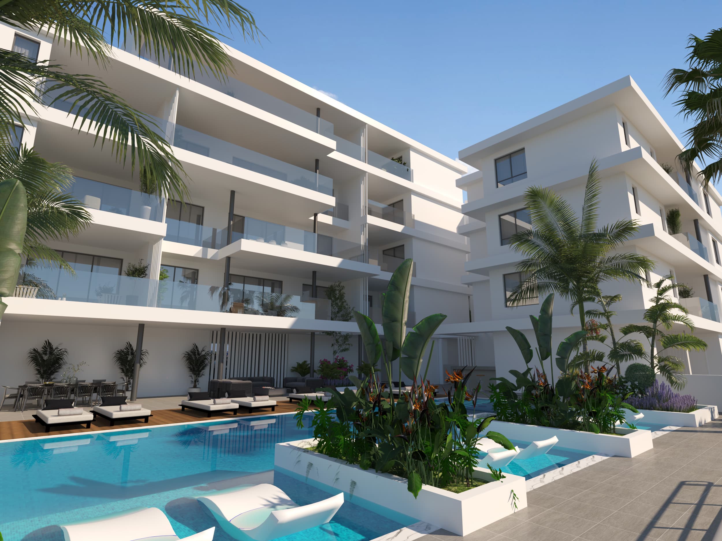 2-bedrooms apartments in Famagusta, Cyprus.
