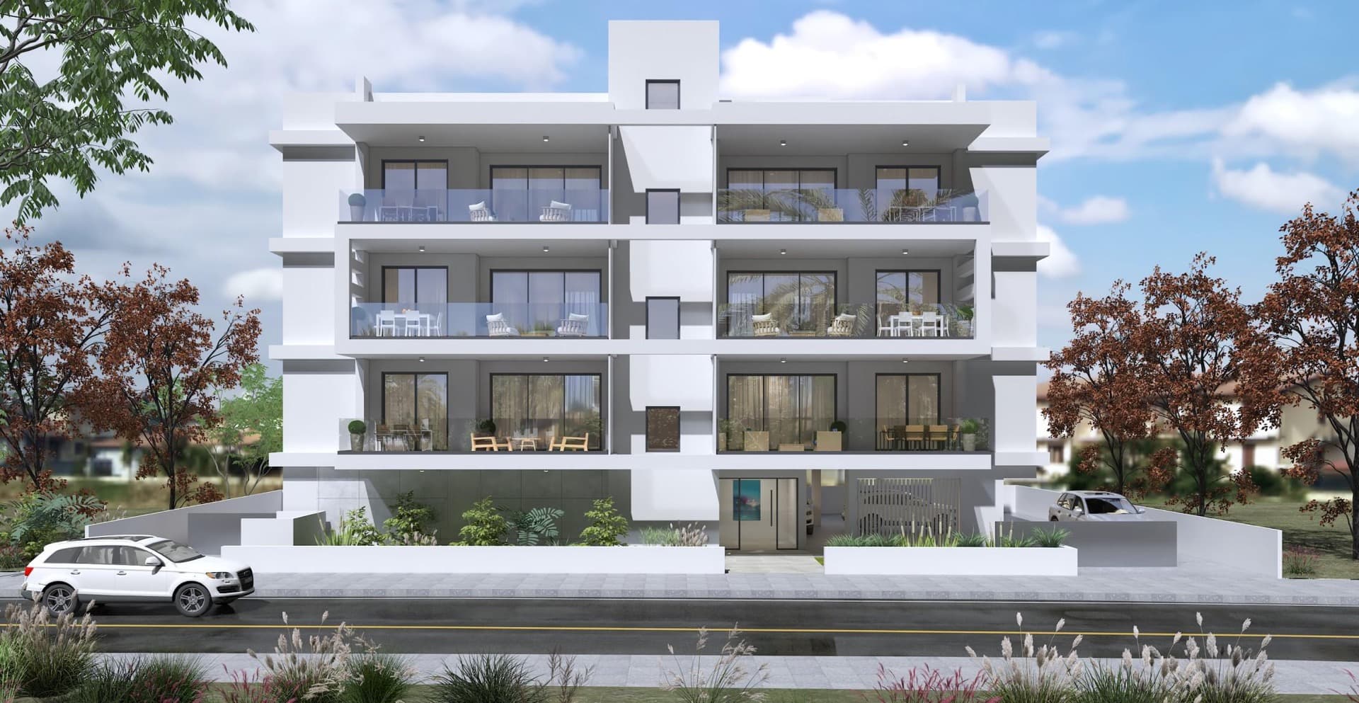 2-bedrooms apartments in Nicosia, Cyprus.