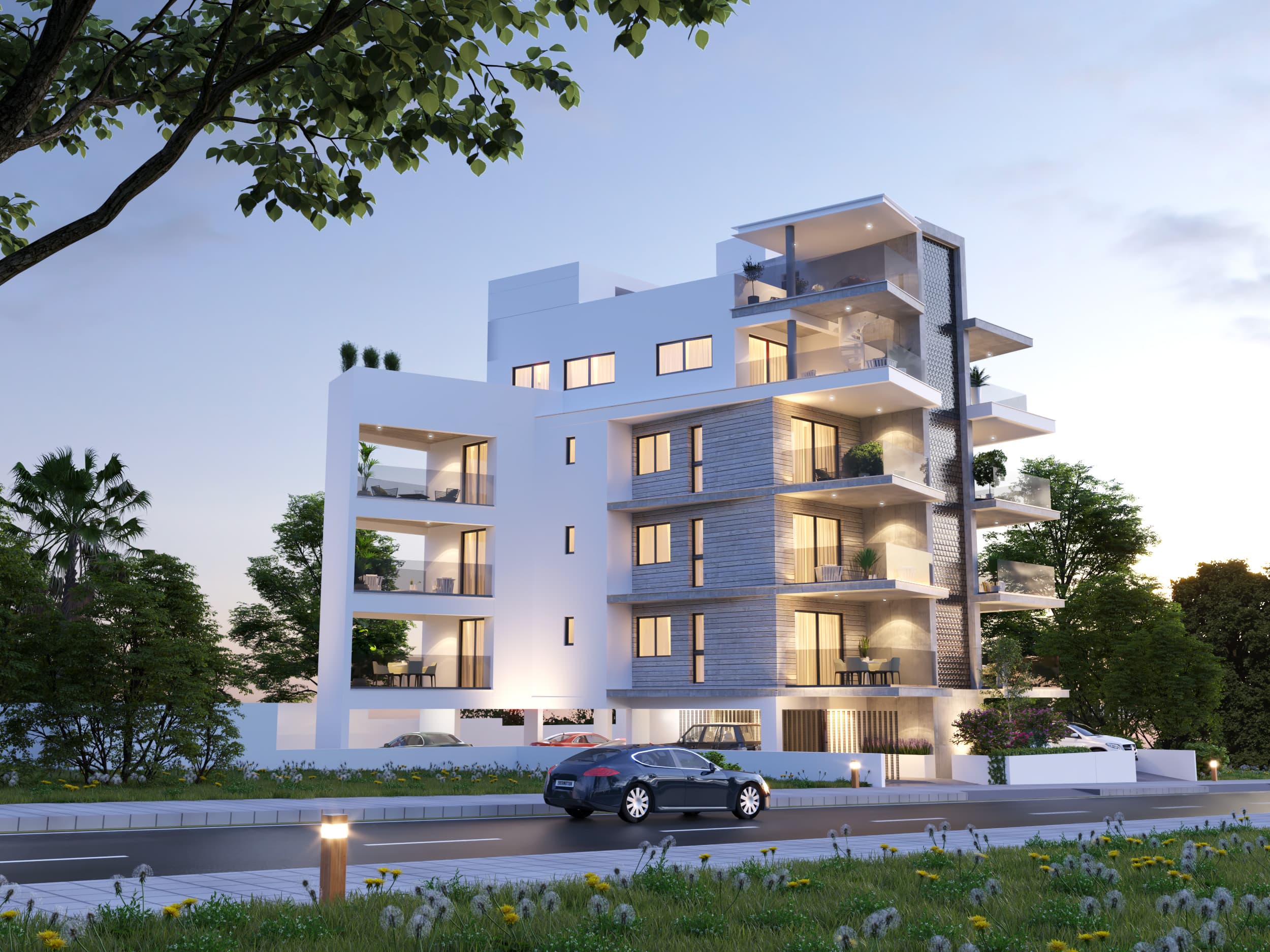 2-bedrooms apartments in Nicosia, Cyprus.
