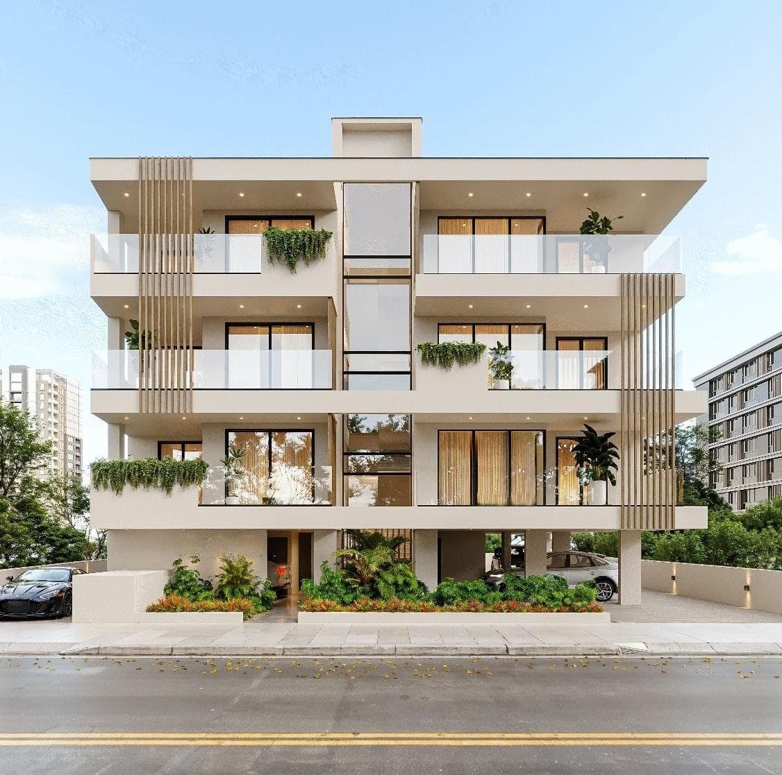 2-bedrooms apartments in Nicosia, Cyprus.