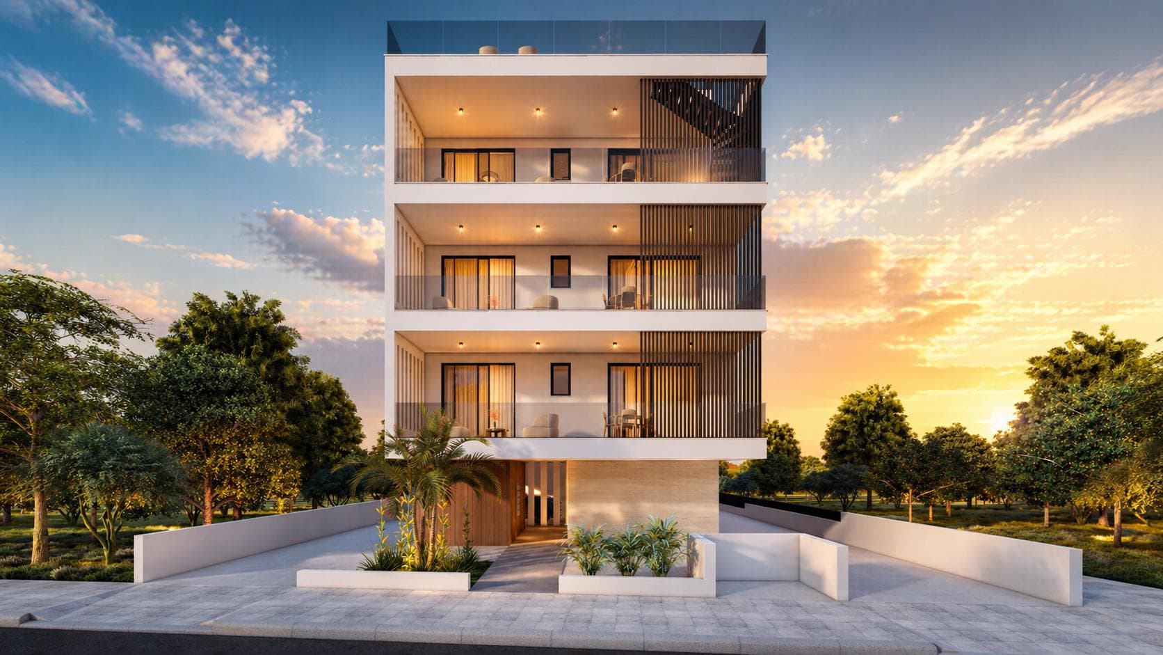 2-bedrooms apartments in Nicosia, Cyprus.