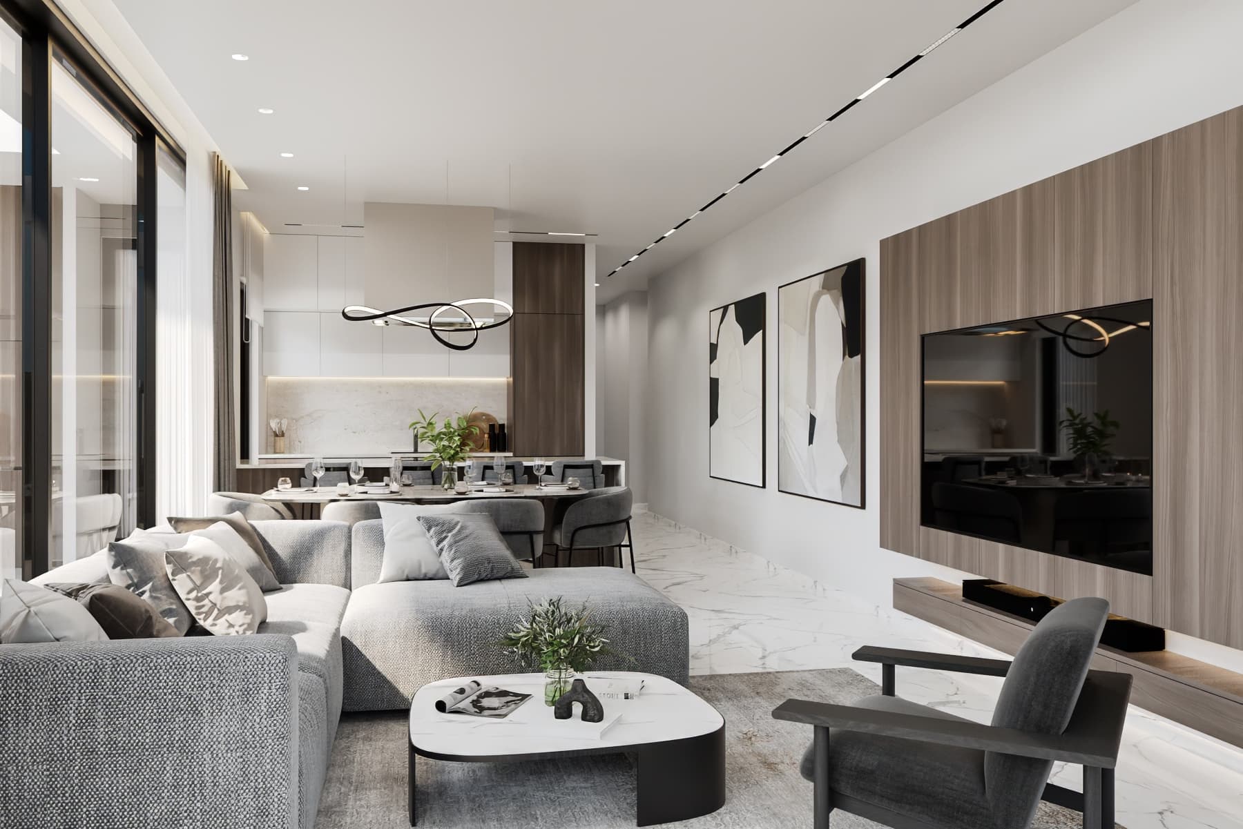 2-bedrooms apartments in Limassol, Cyprus.