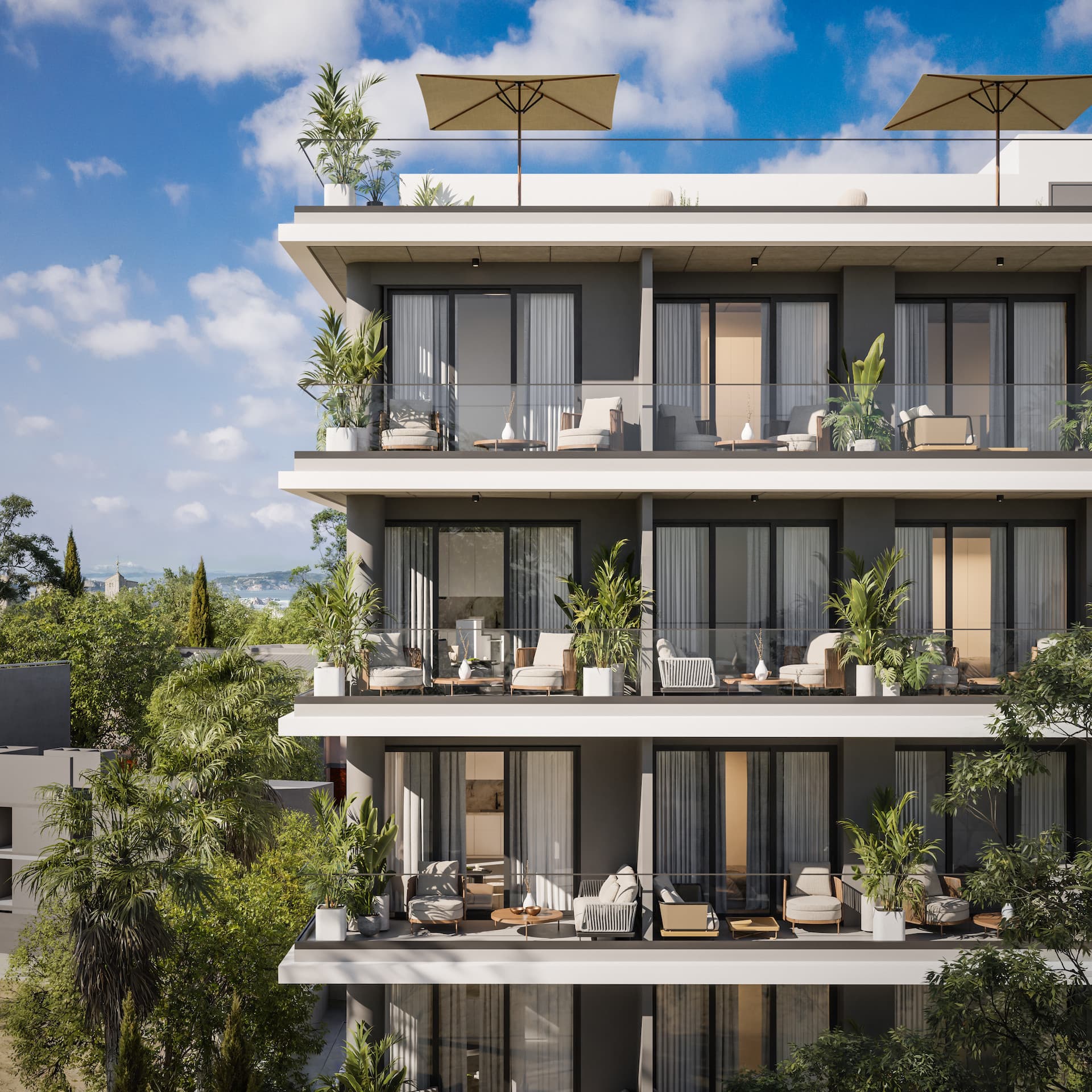 2-bedrooms apartments in Limassol, Cyprus.