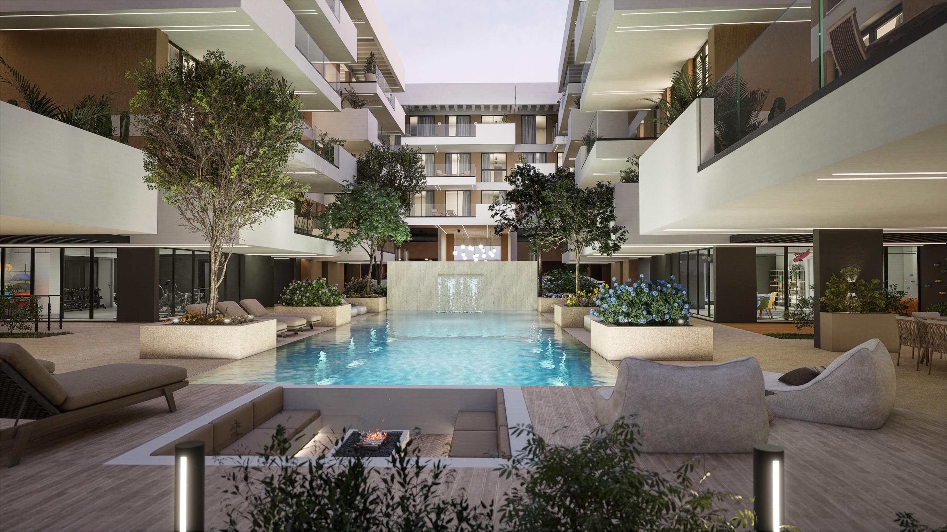 1-bedrooms apartments in Larnaca, Cyprus.