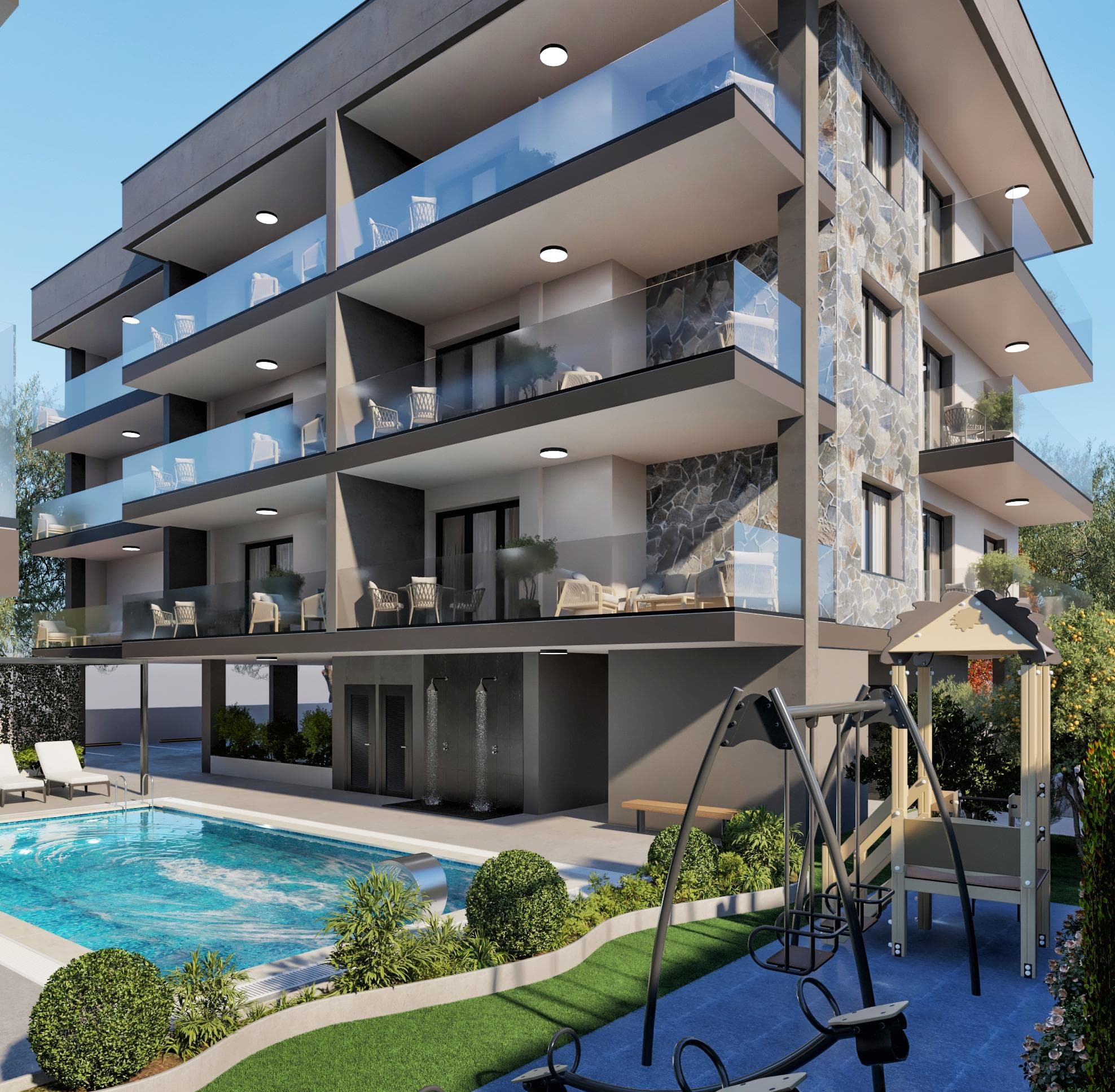 2-bedrooms apartments in Larnaca, Cyprus.