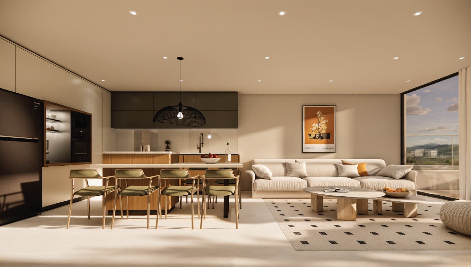 2-bedrooms apartments in Nicosia, Cyprus.